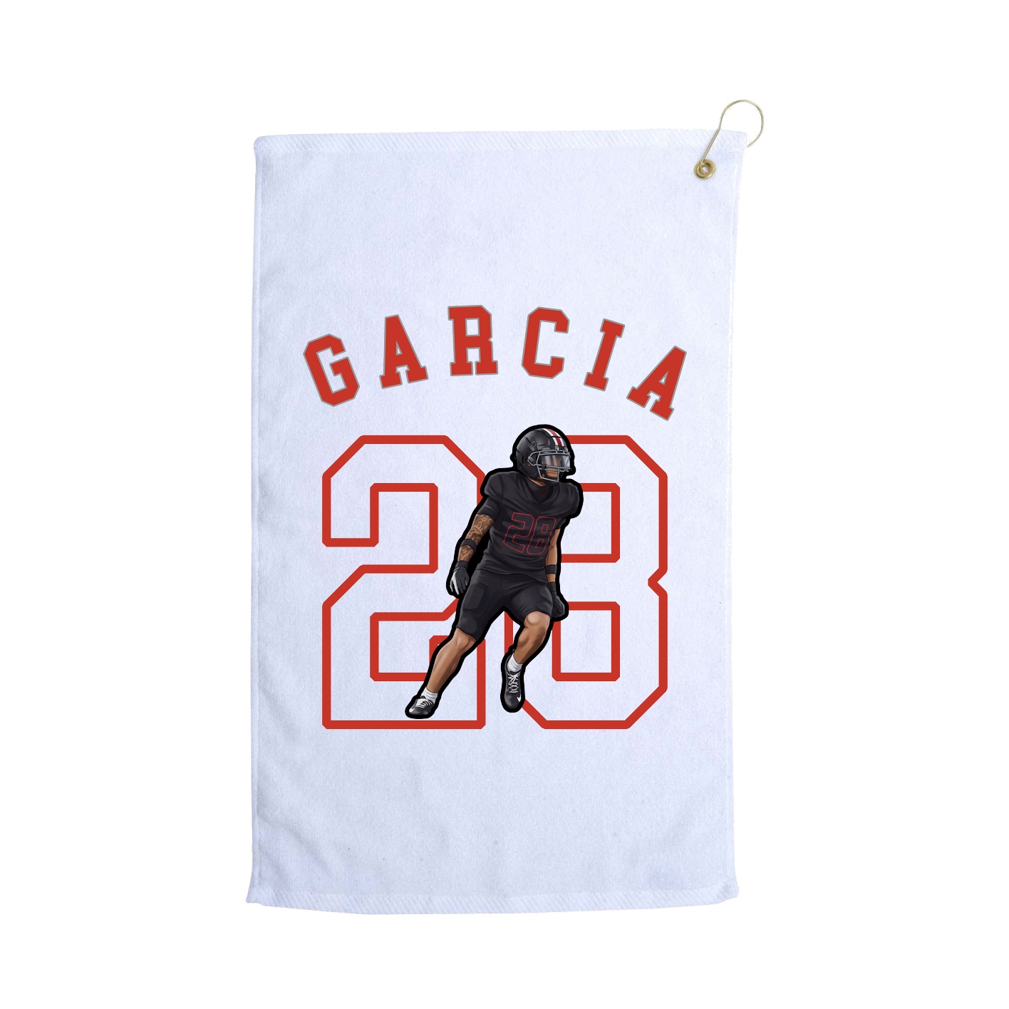 Golf Towel — Shirsey Arch in White