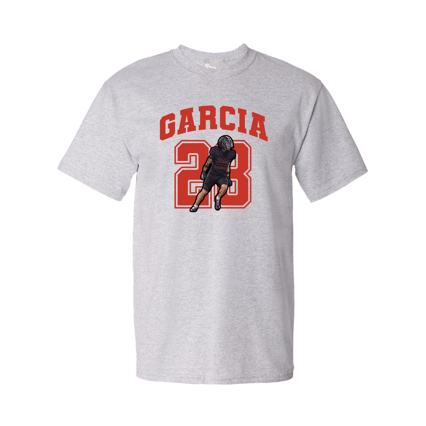 Youth Tee — Number in Grey