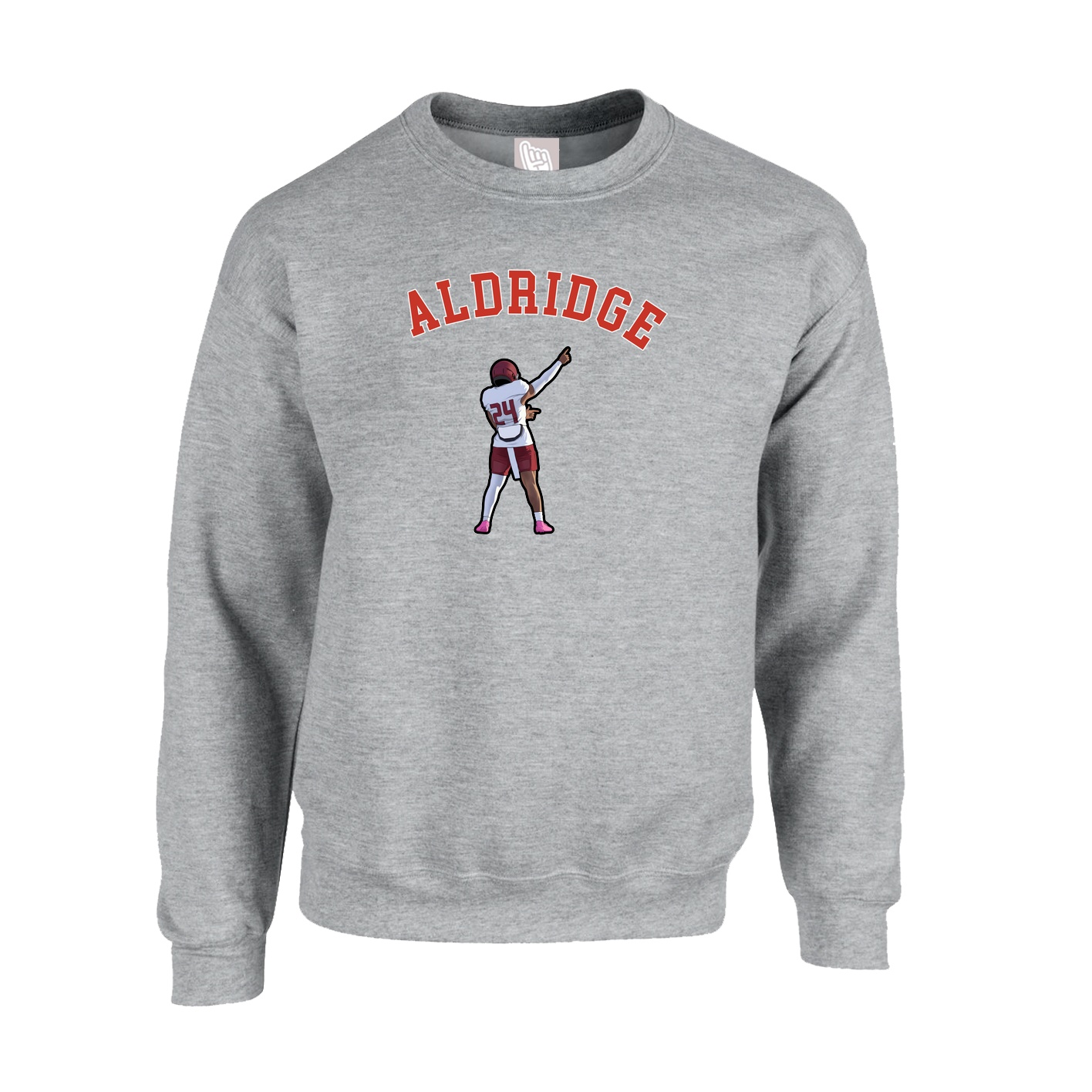 Fleece Crew — Shirsey Arch in Grey