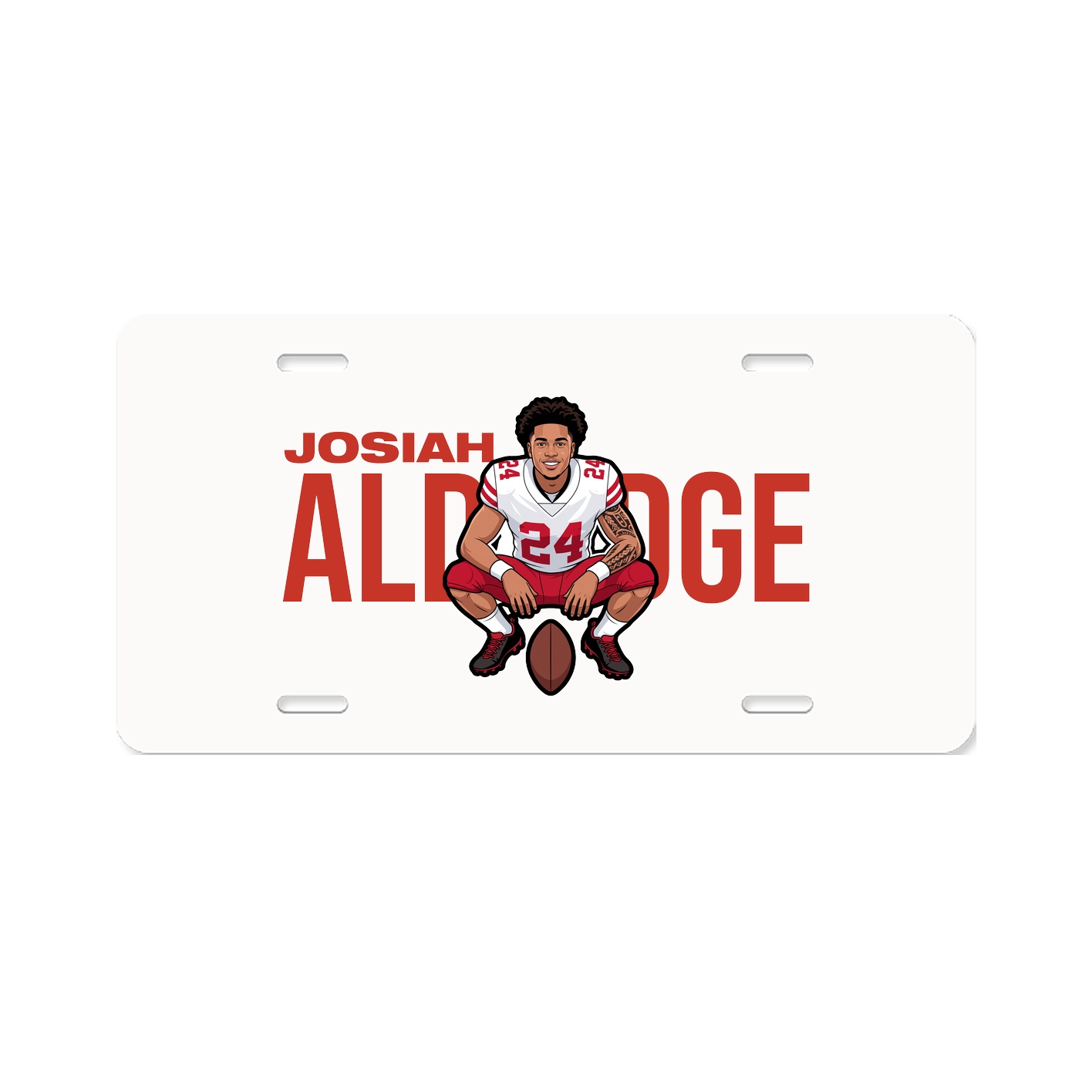 License Plate — Player Name in Classic