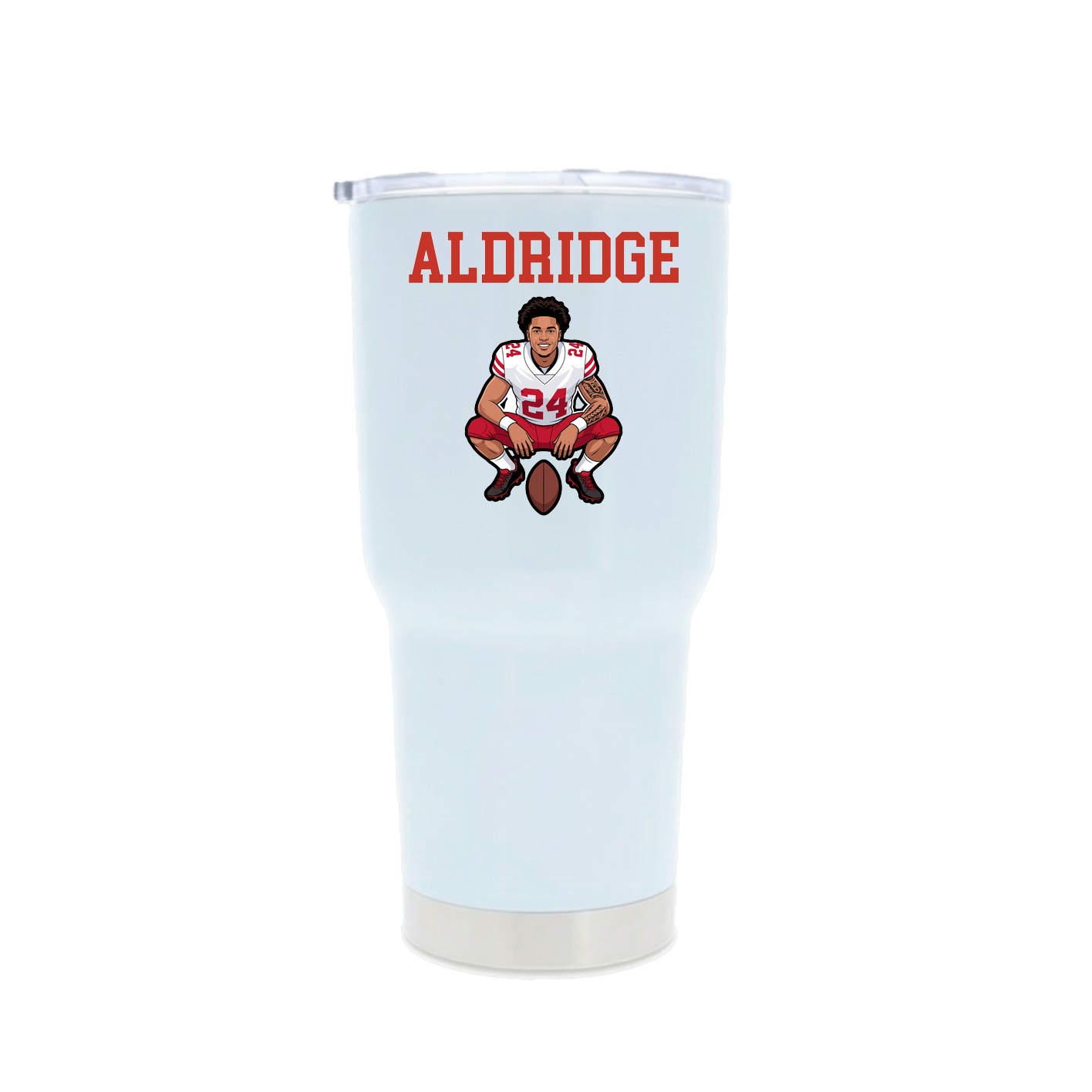 30oz Stainless Steel Tumbler — Shirsey in White
