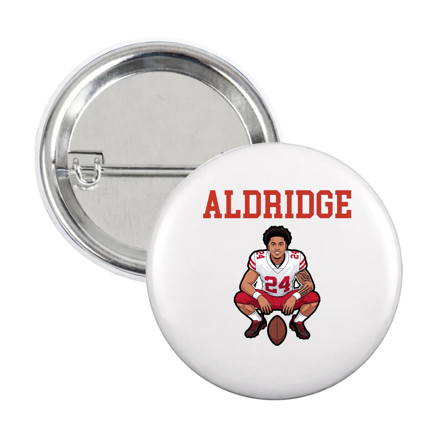 Game Day Button — Shirsey in White