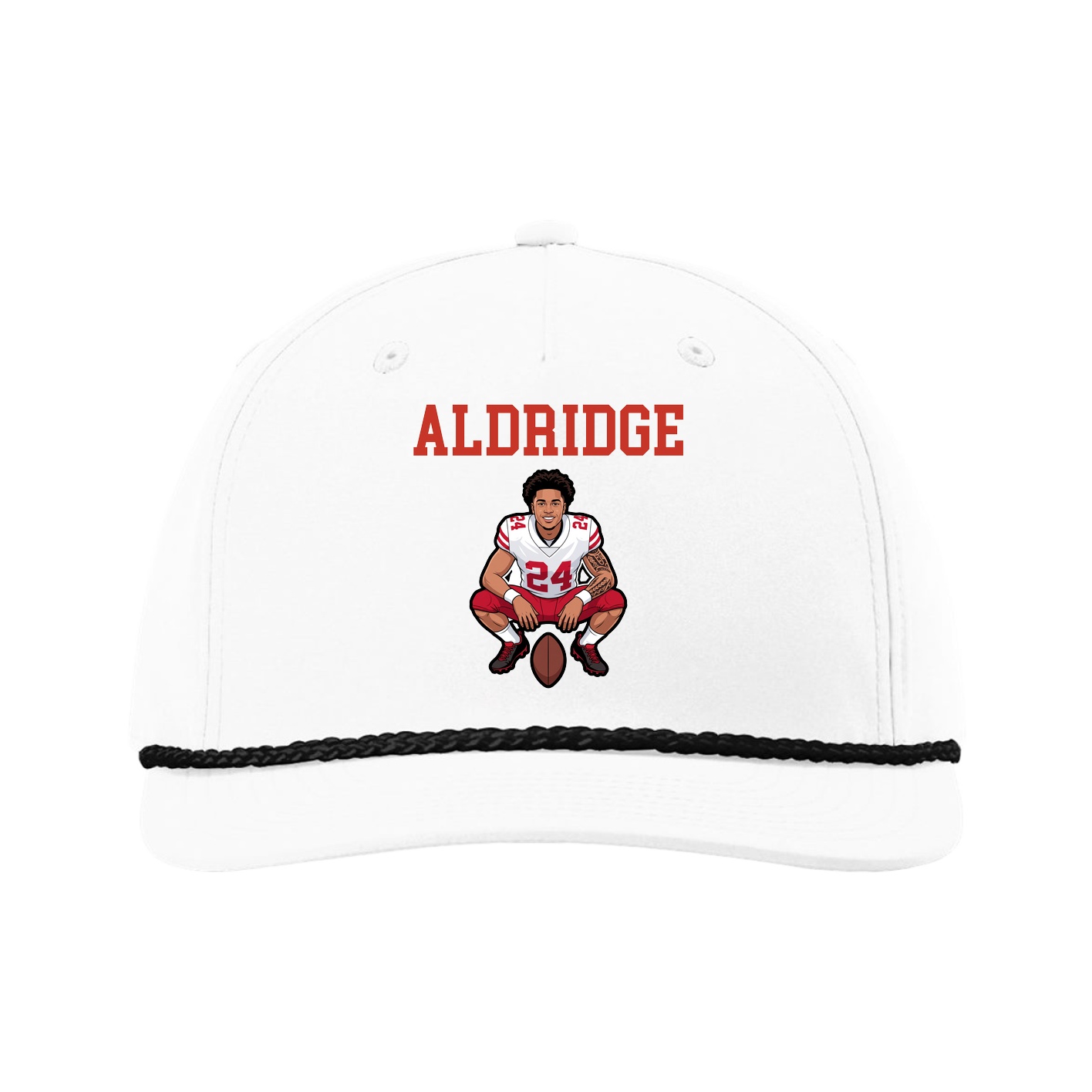 Five-Panel Classic Rope Cap — Shirsey in White
