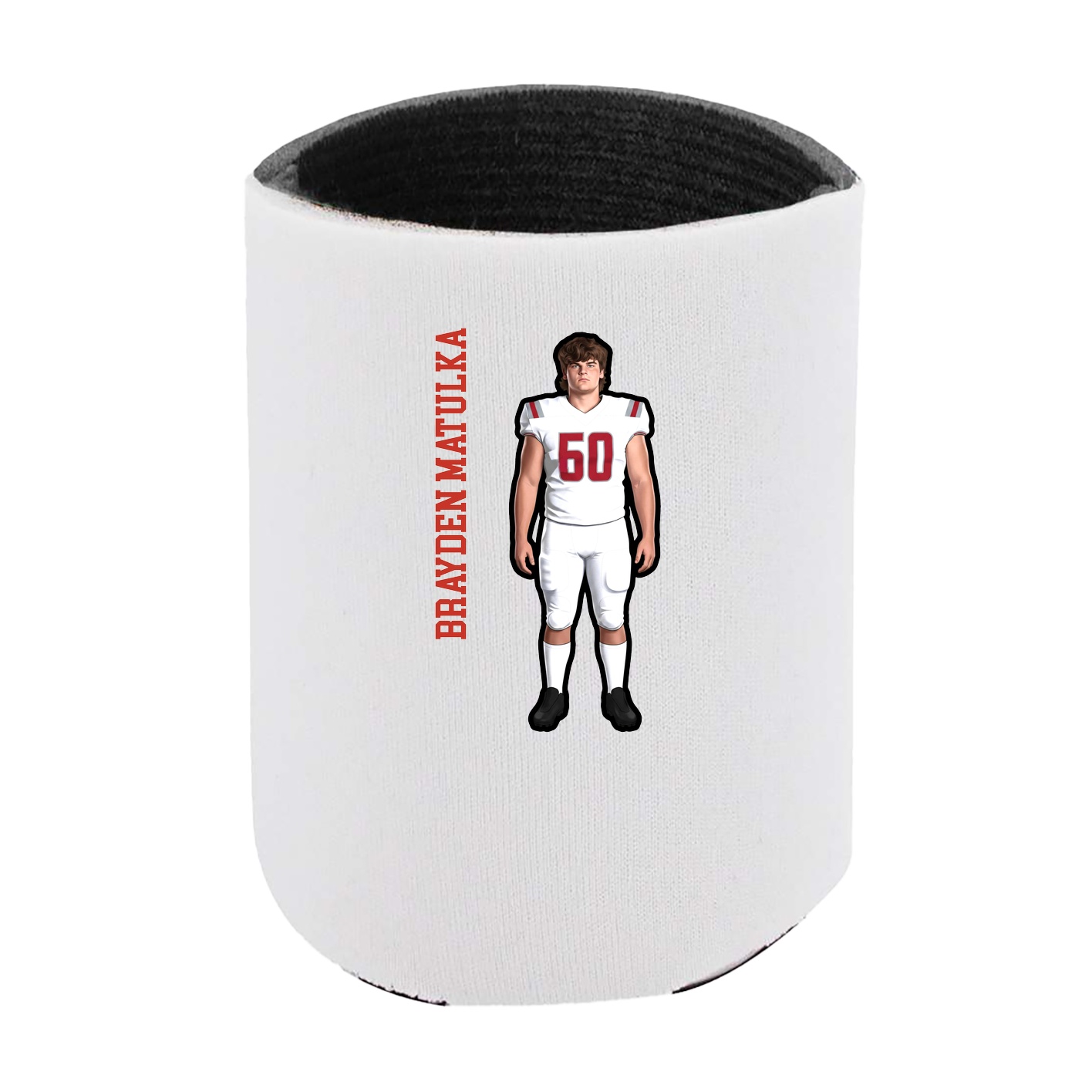 Can Holder — Name Vertical in White