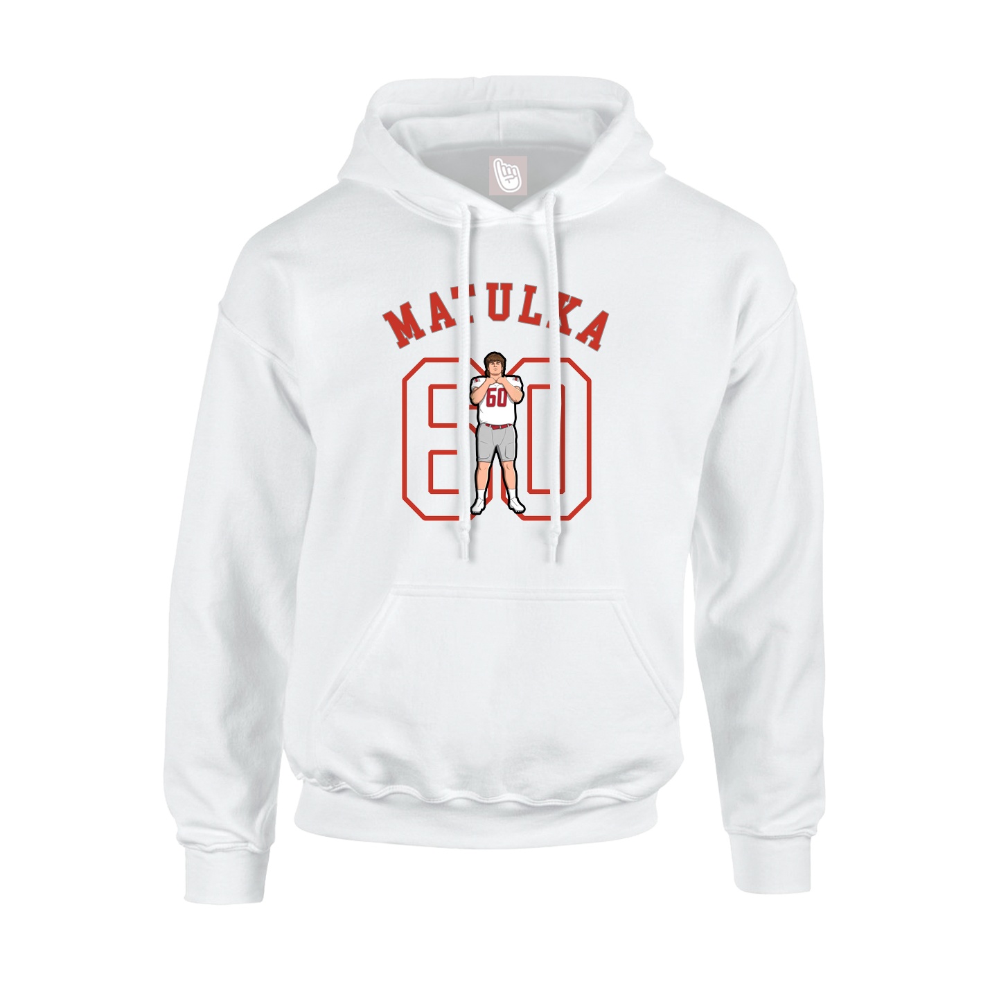 Hoodie — Shirsey Arch in White