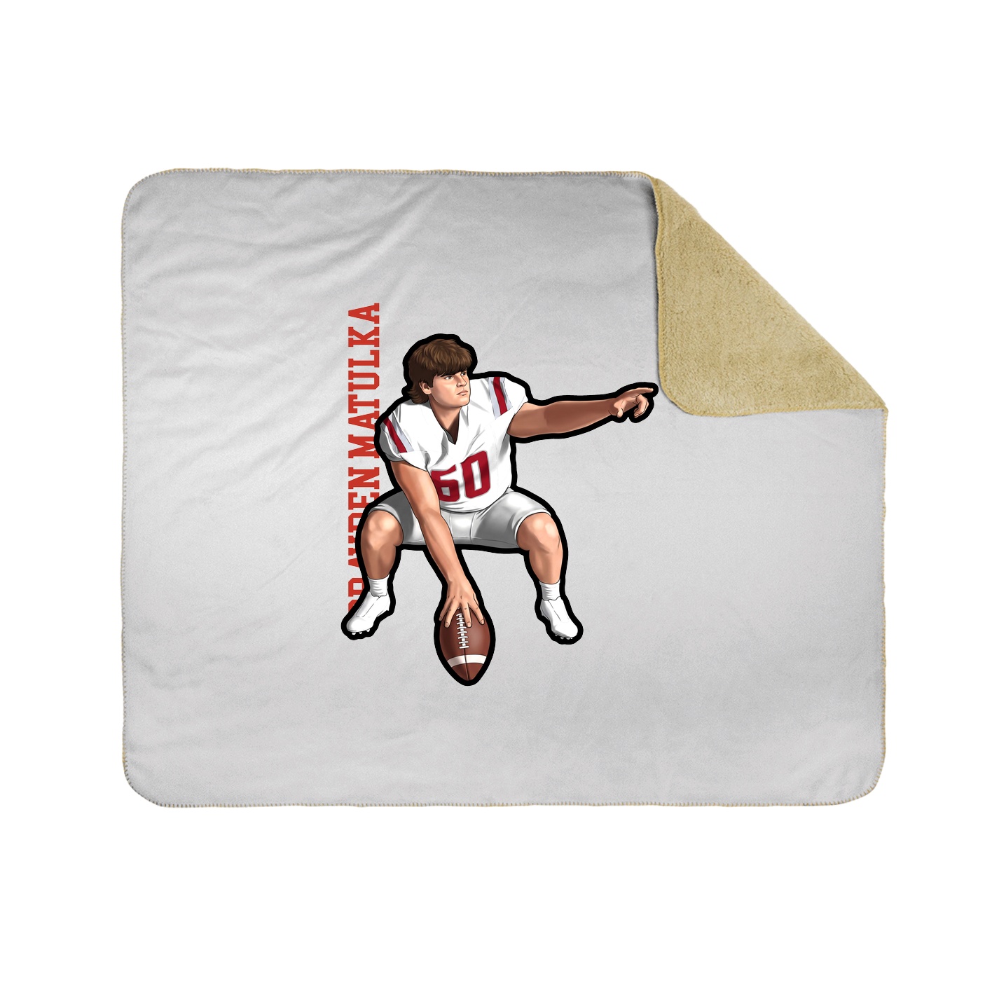 50x60 Sherpa Lined Throw Blanket