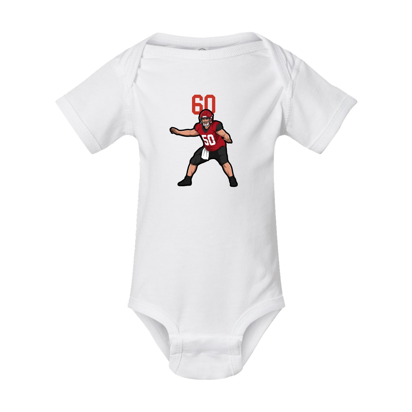 Baby Onesie — Number Top in White