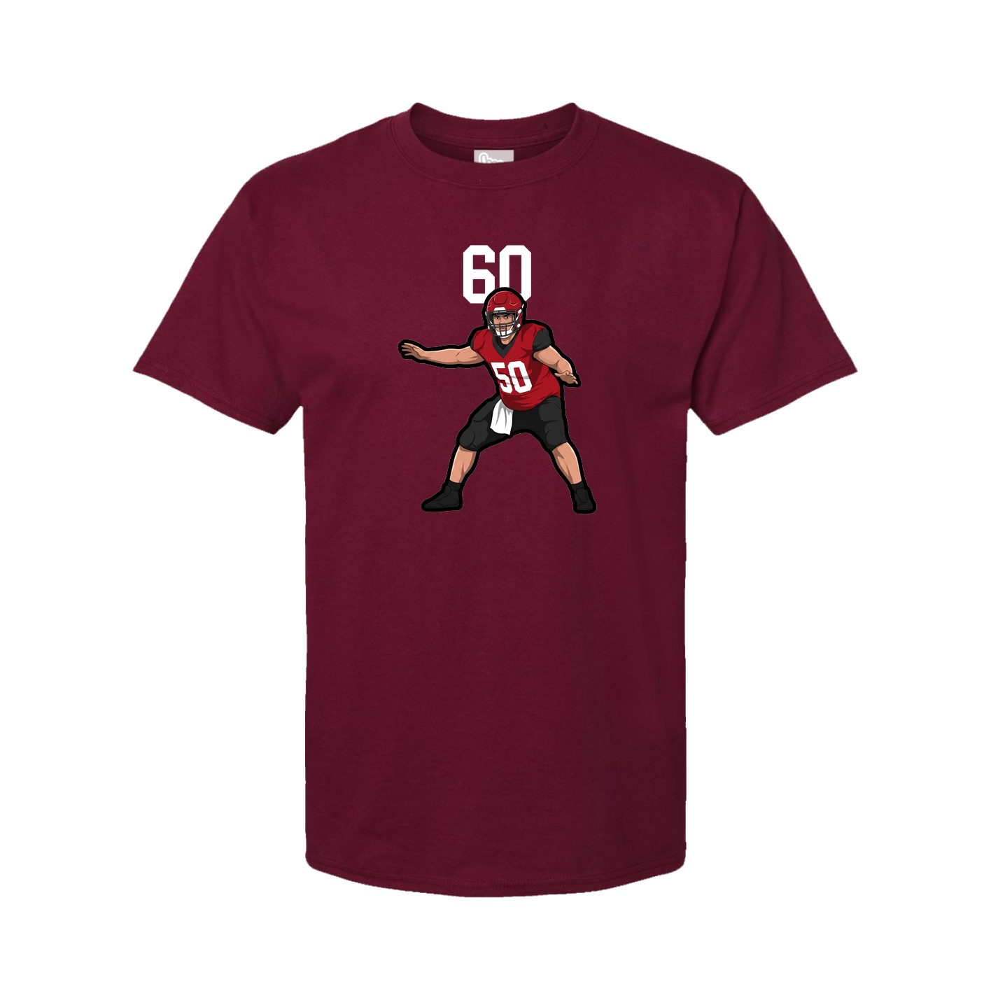 Tee — Number Top in Cardinal