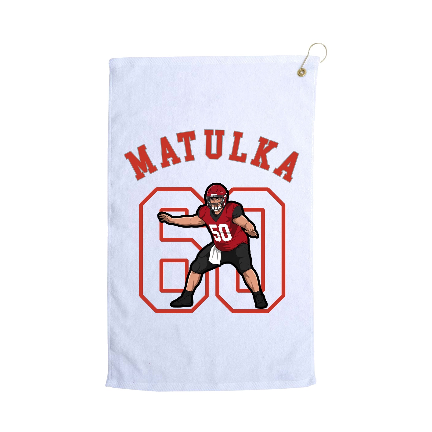 Golf Towel — Shirsey Arch in White