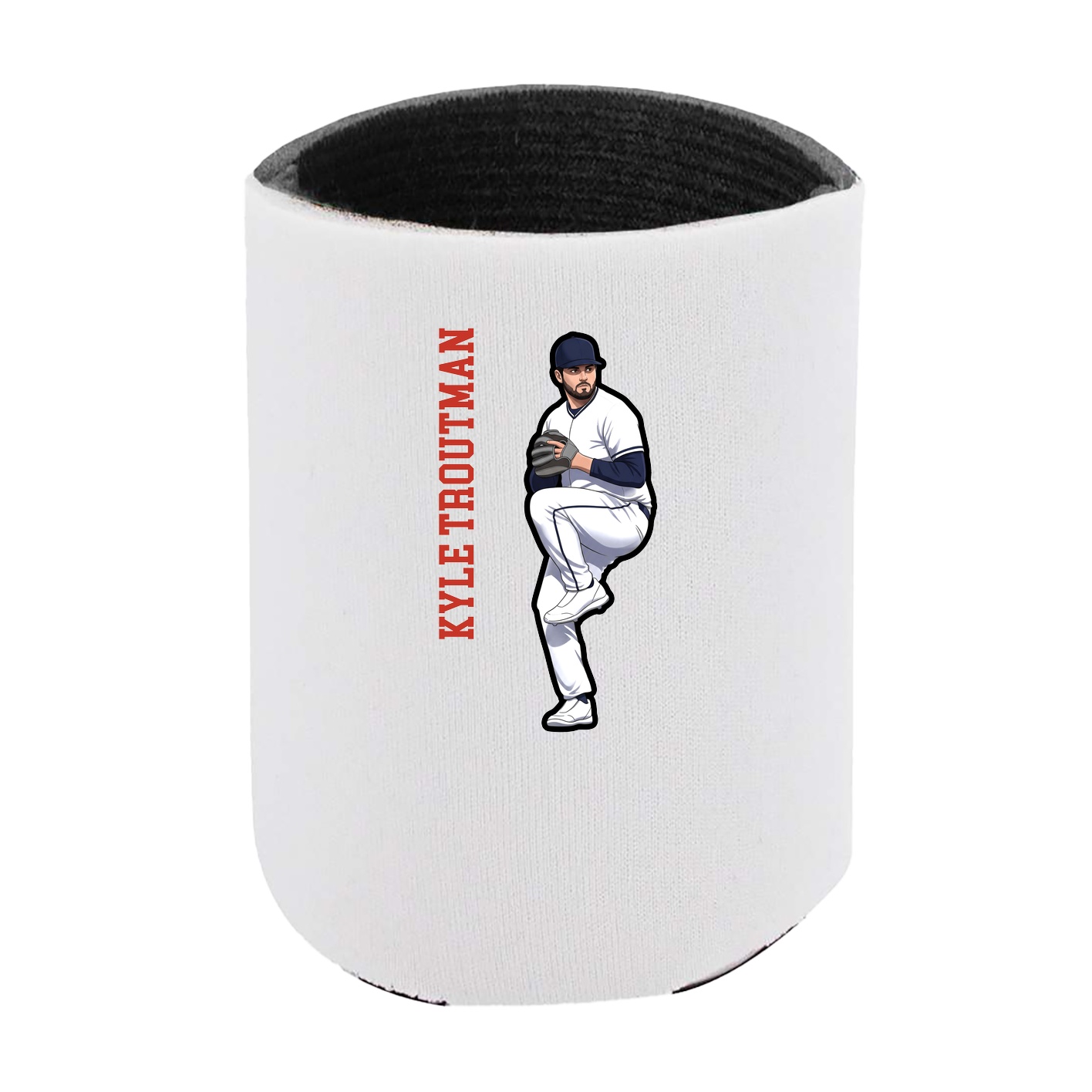 Can Holder — Name Vertical in White