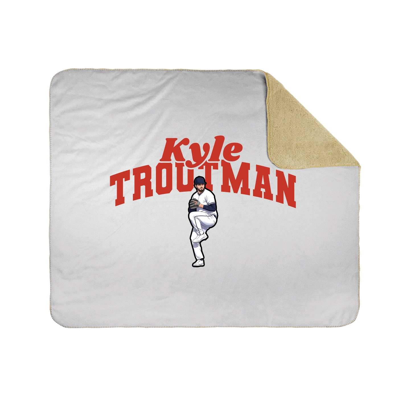 Throw Blanket — Signature Arch in White