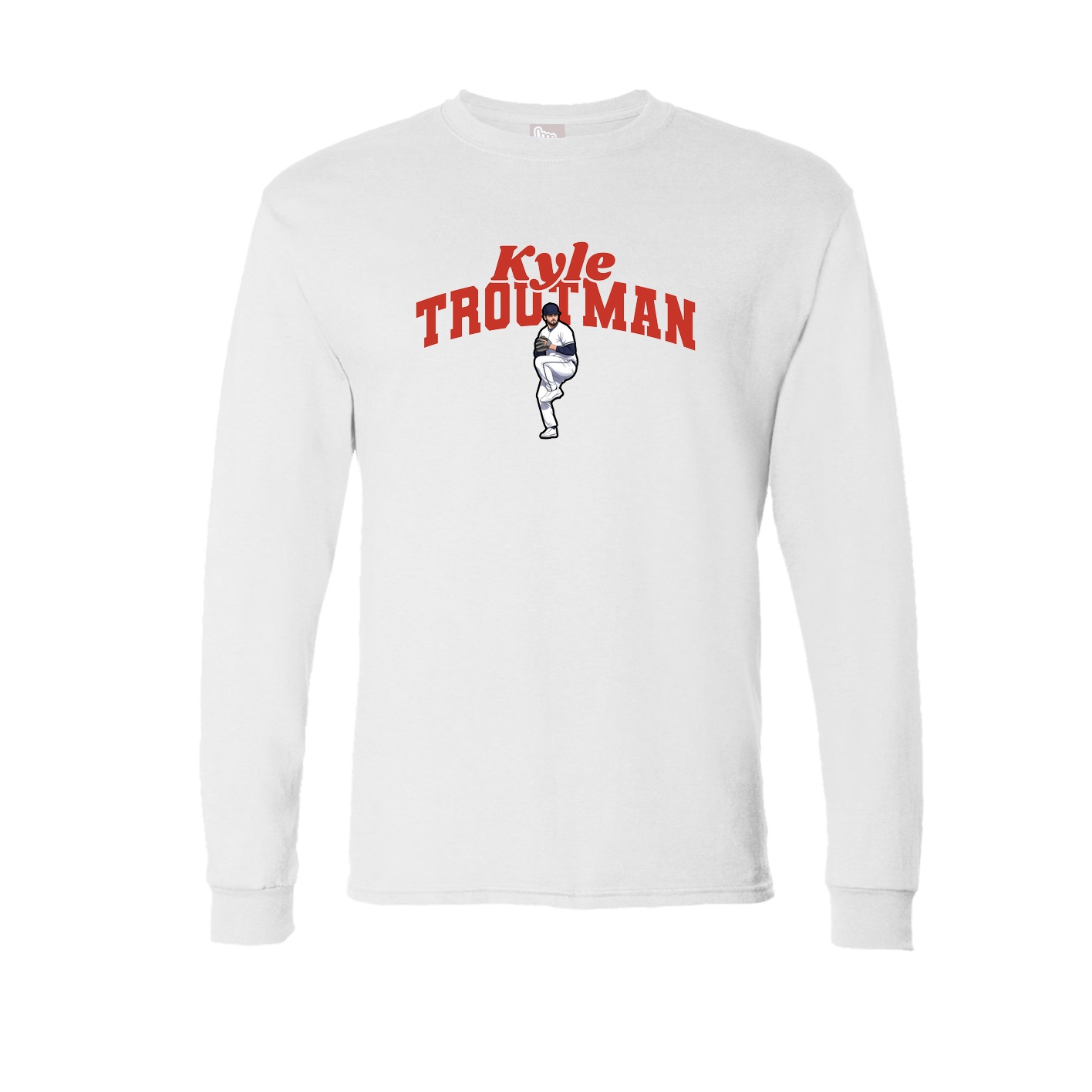 Long Sleeve Tee — Signature Arch in White