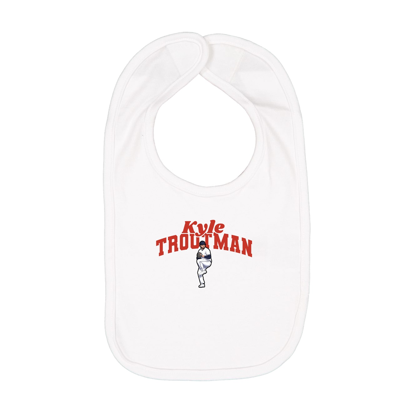Infant Bib — Signature Arch in White