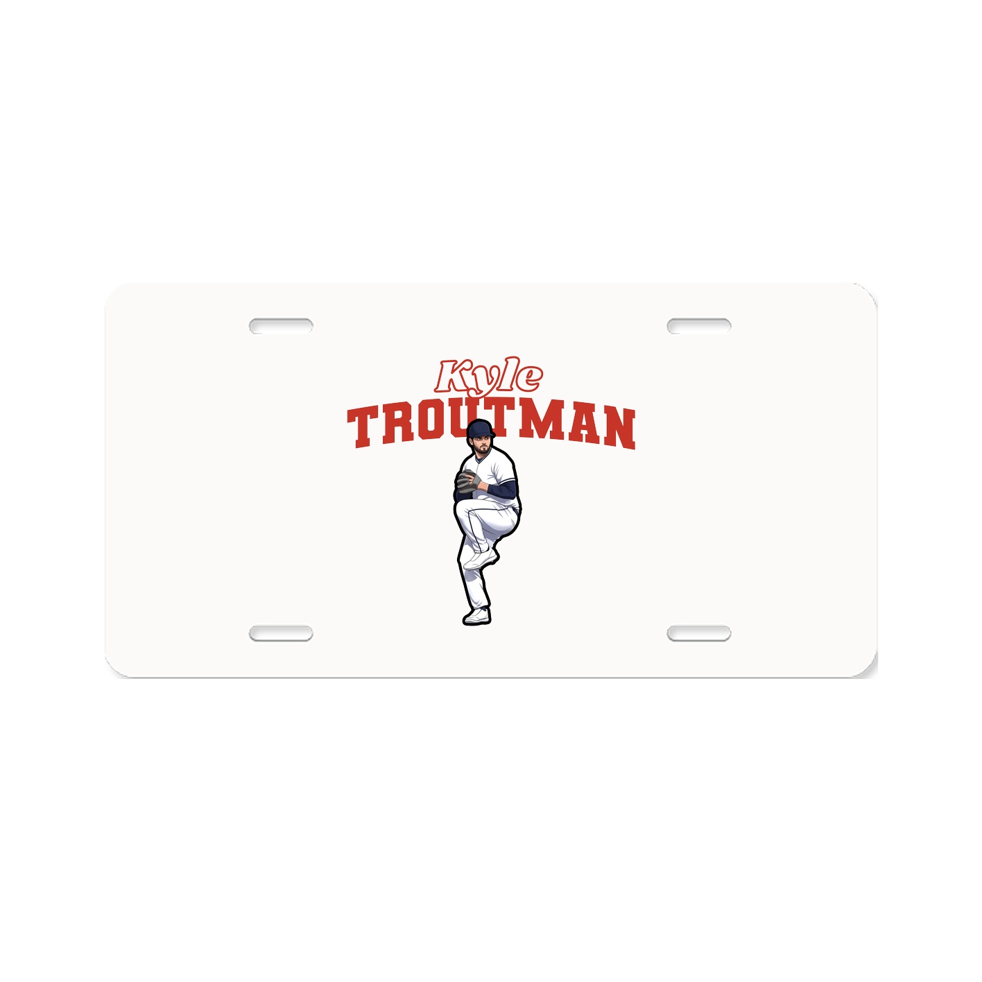 License Plate — Name Arch in Classic