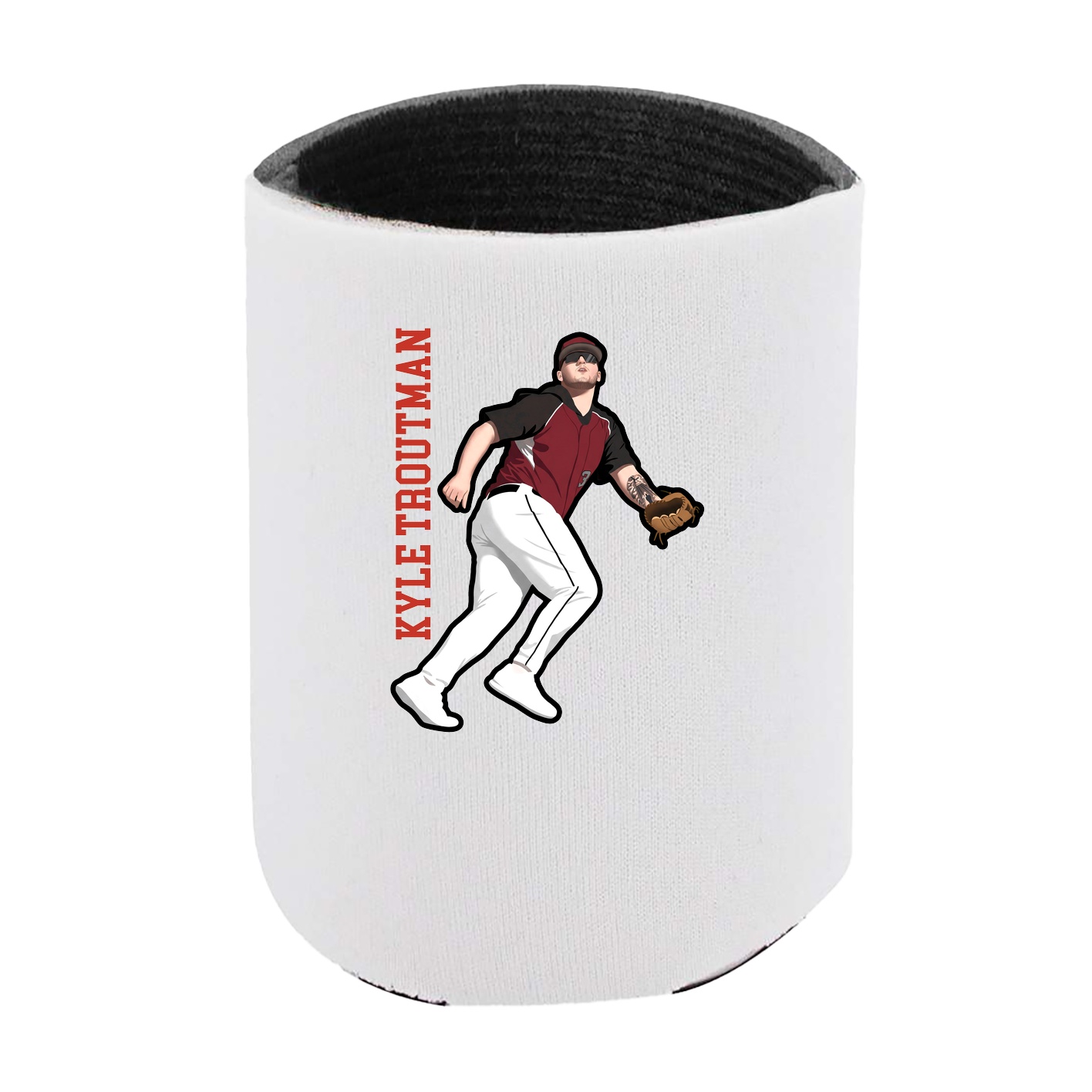 Can Holder — Name Vertical in White