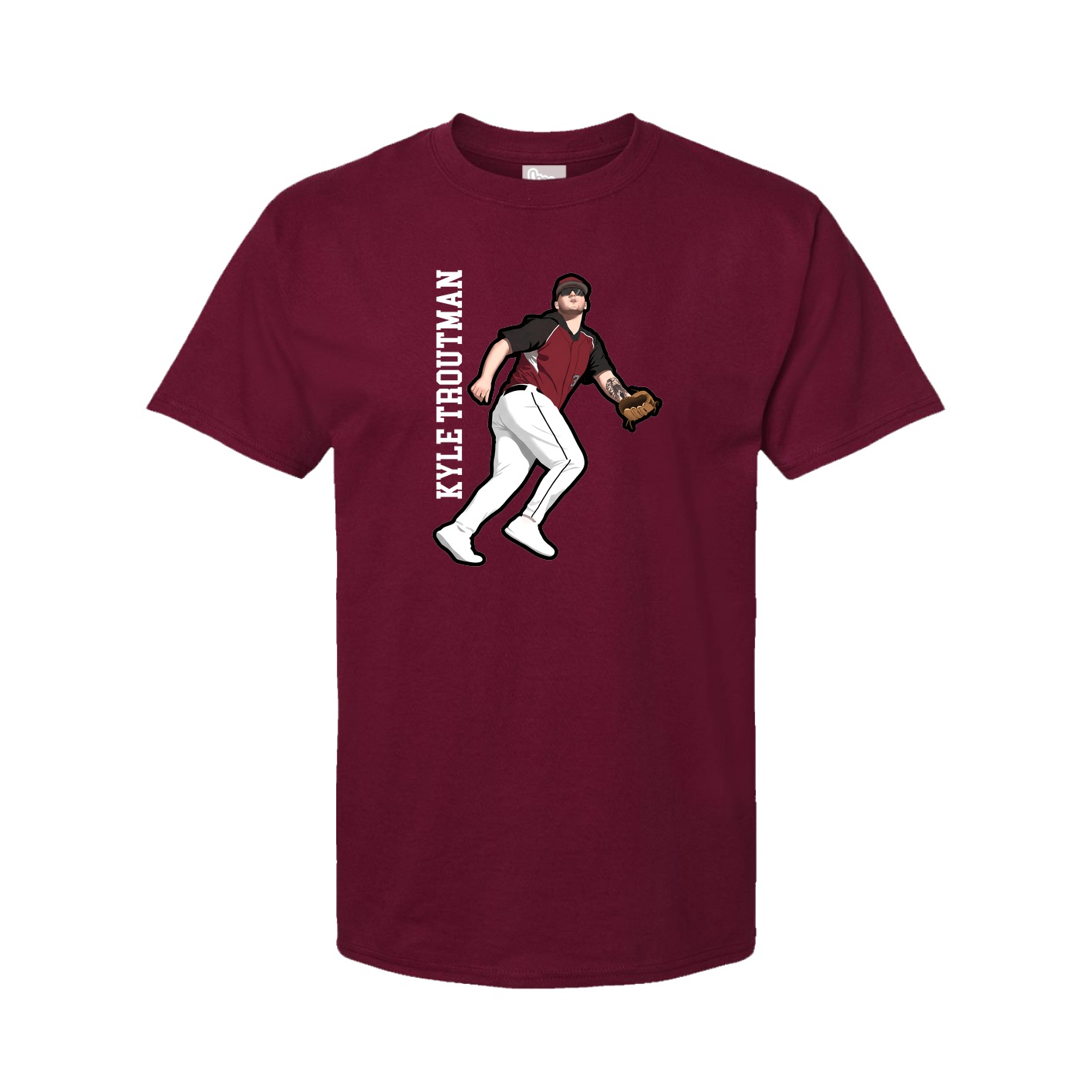 Tee — Name Vertical in Cardinal