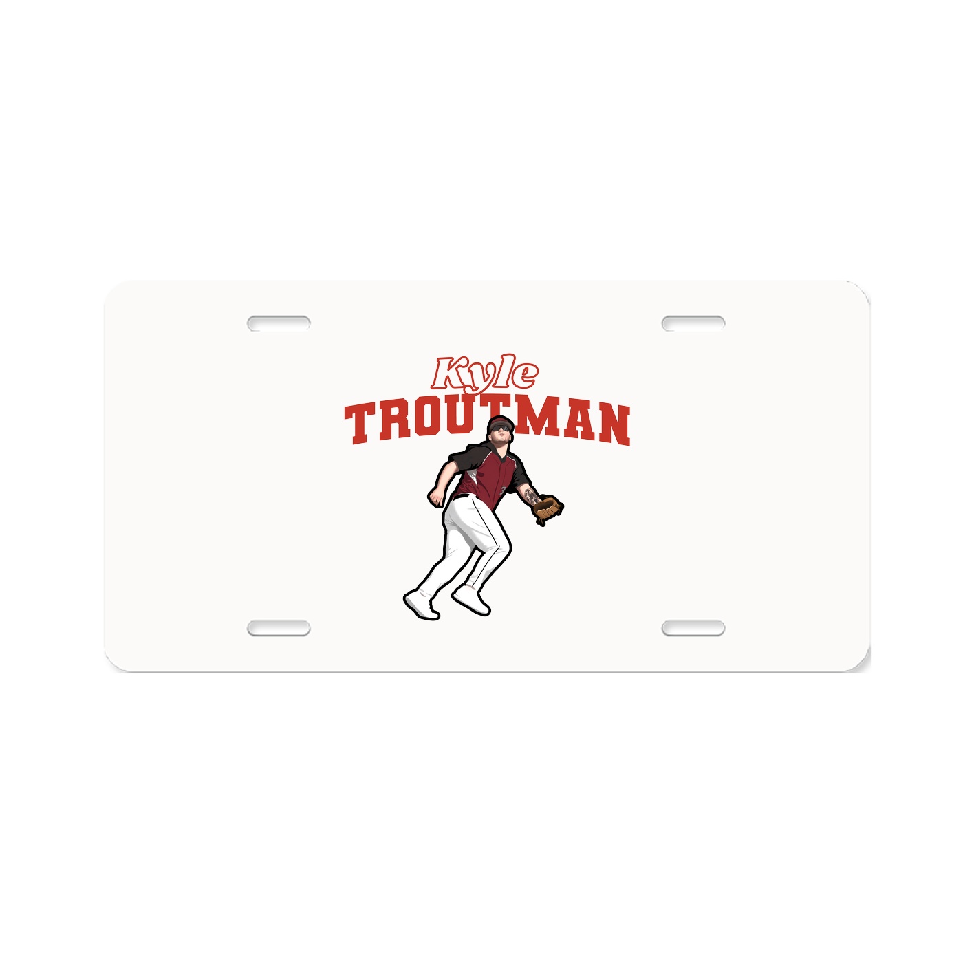 License Plate — Name Arch in Classic
