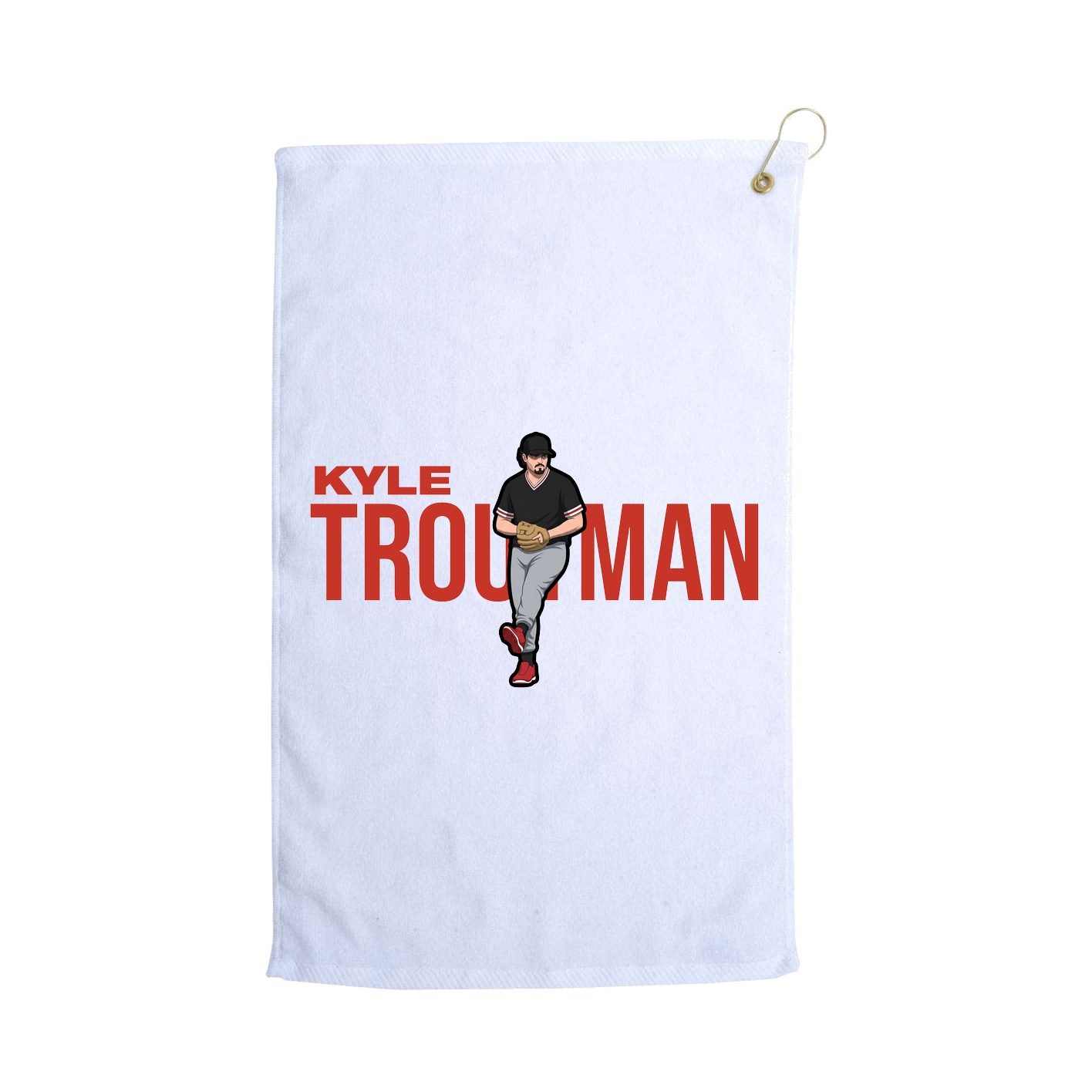 Golf Towel — Player Name in White