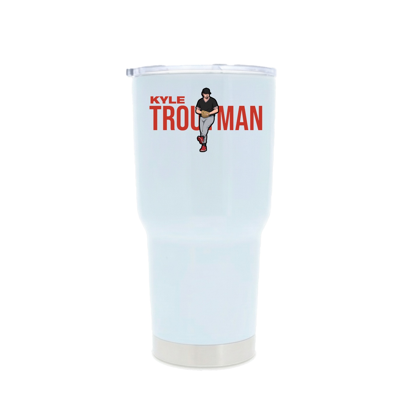 30oz Stainless Steel Tumbler — Player Name in White