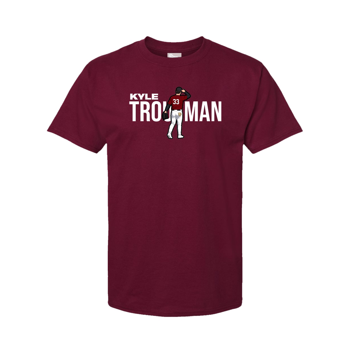Youth Tee — Player Name in Cardinal