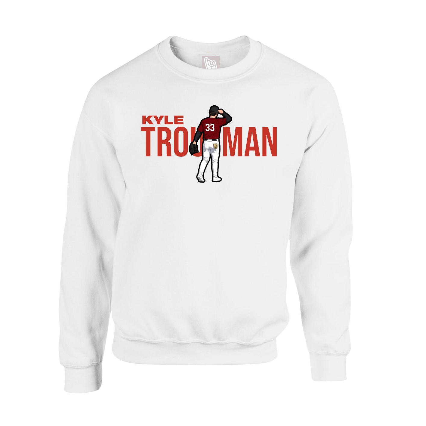 Fleece Crew — Player Name in White