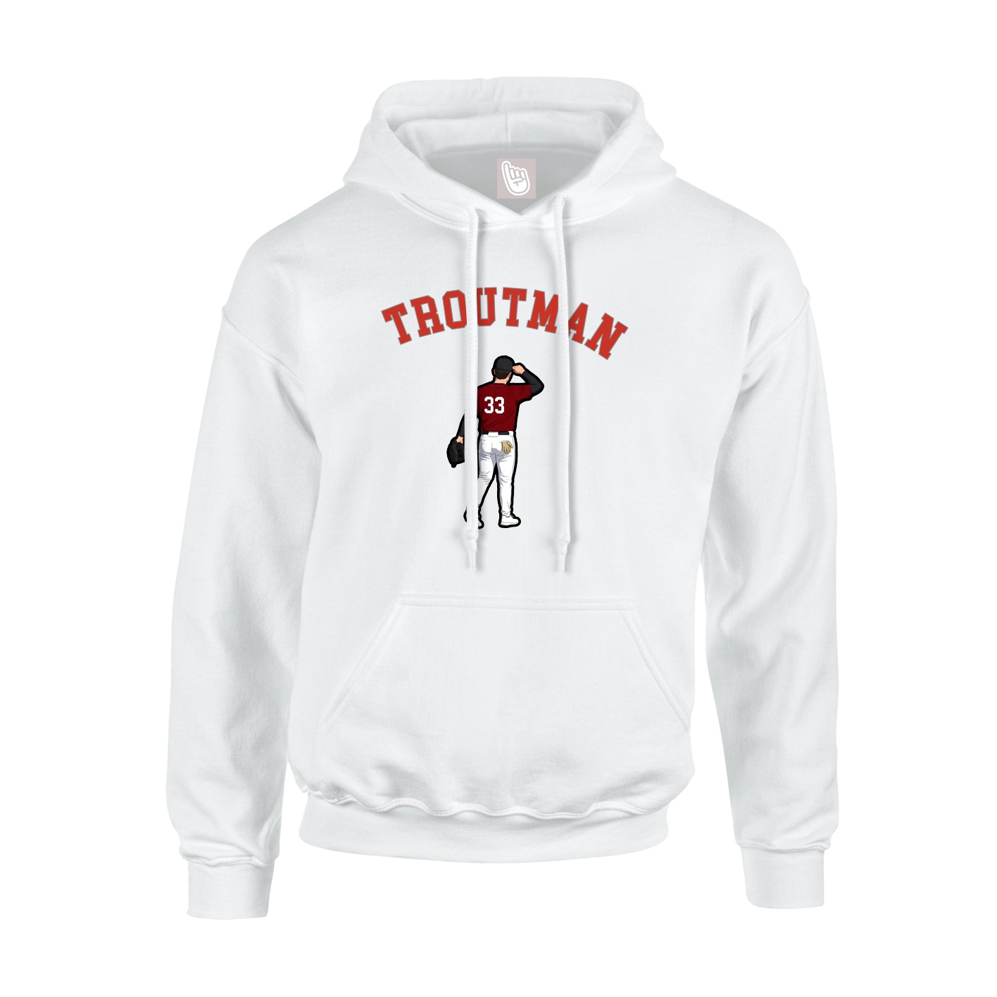 Youth Hoodie — Shirsey Arch in White