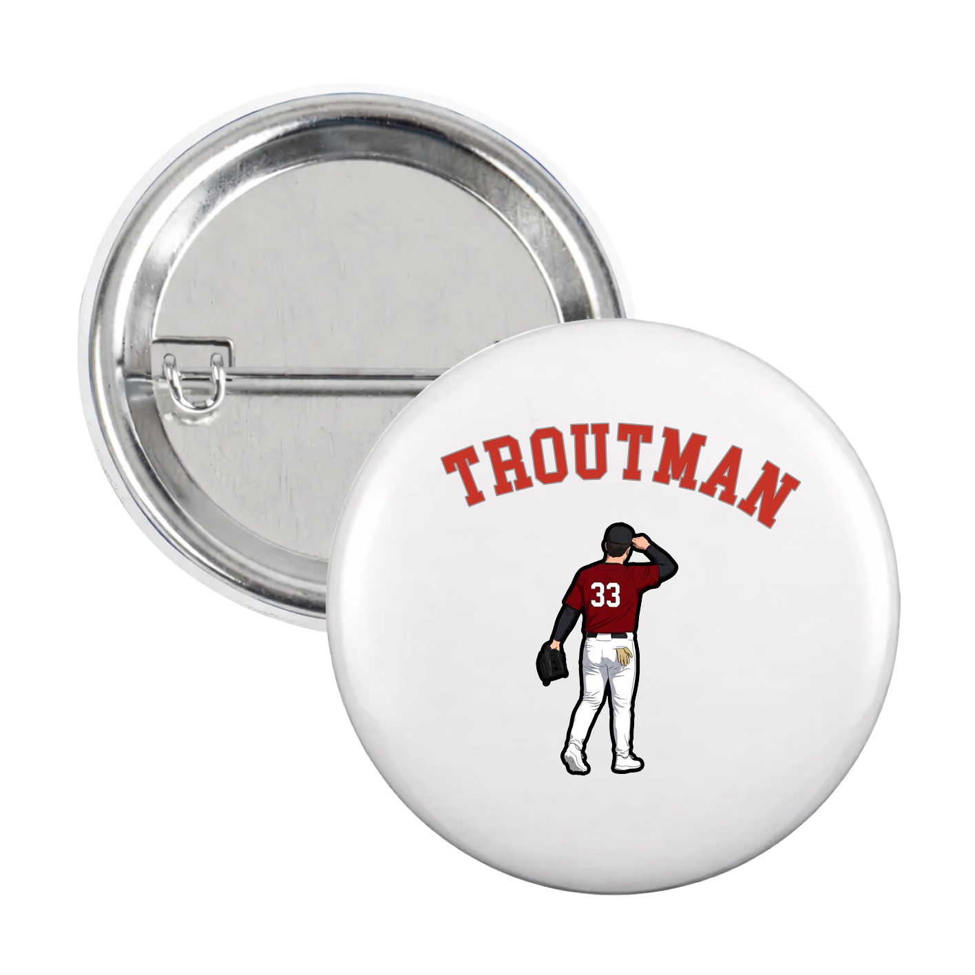 Game Day Button — Shirsey Arch in White