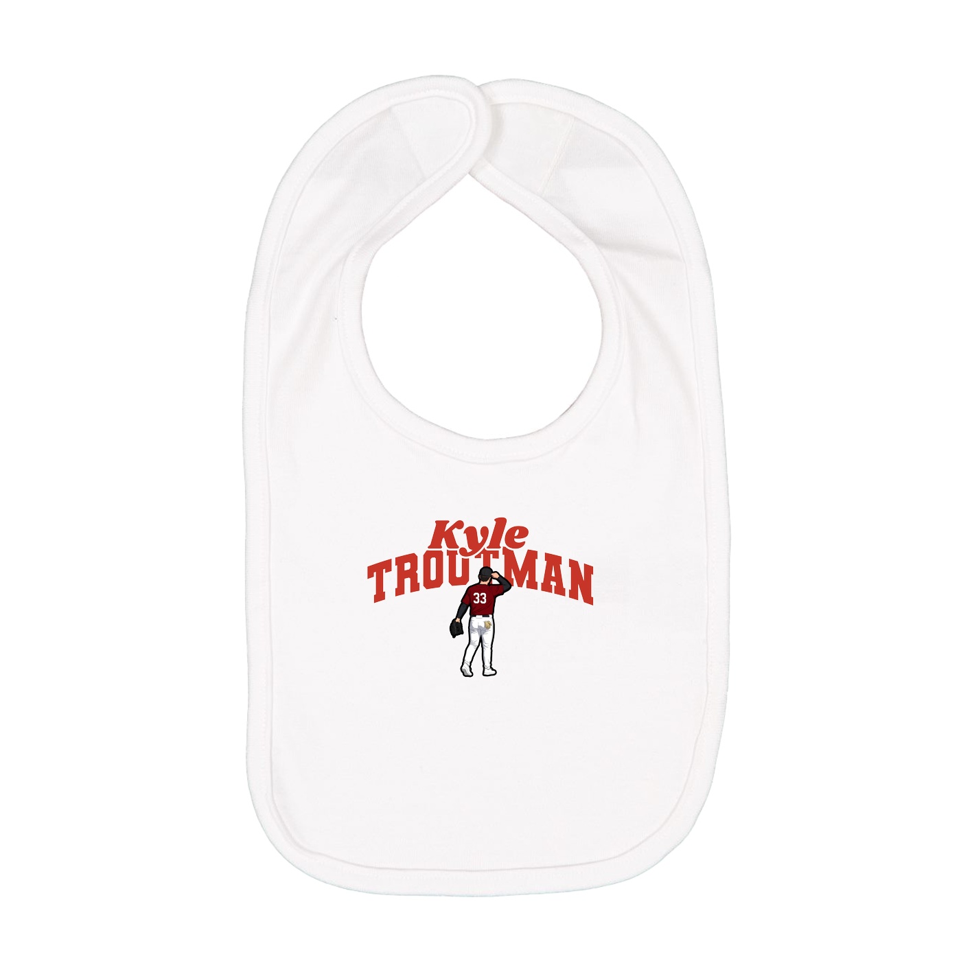 Infant Bib — Signature Arch in White