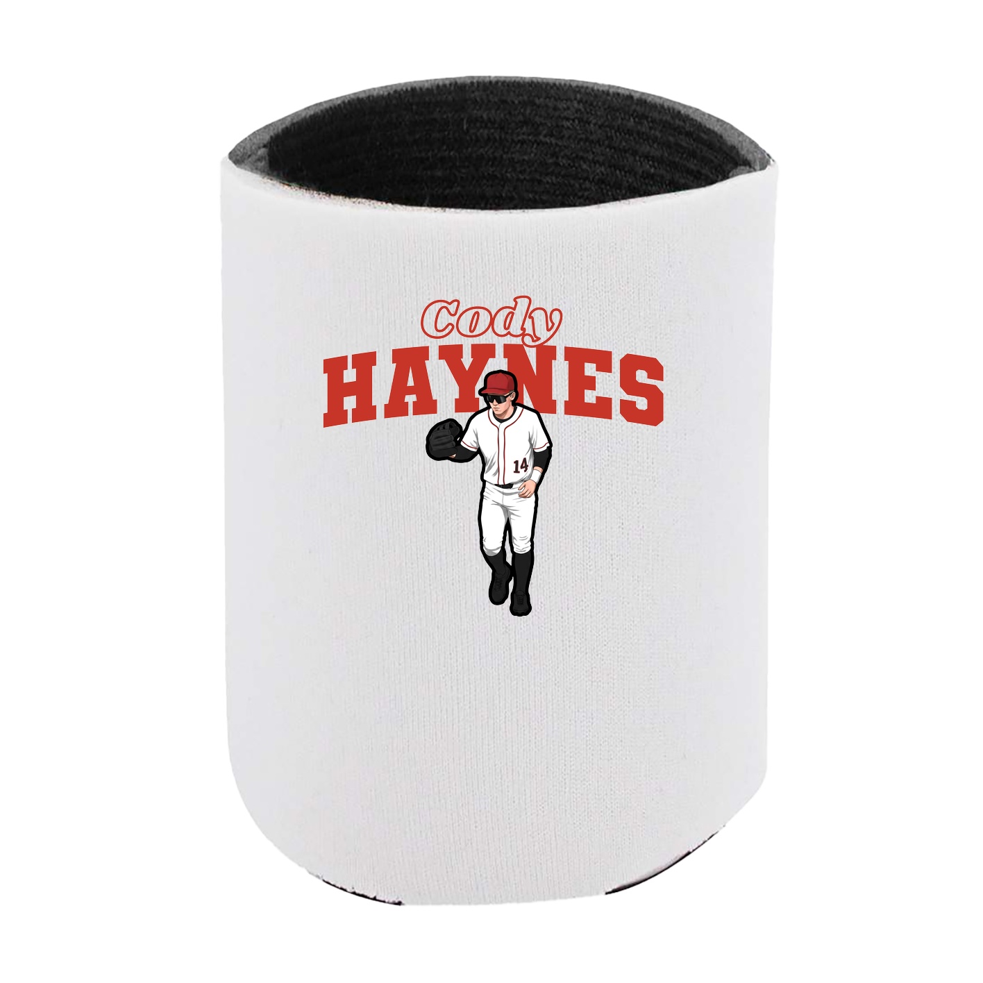Can Holder — Name Arch in White