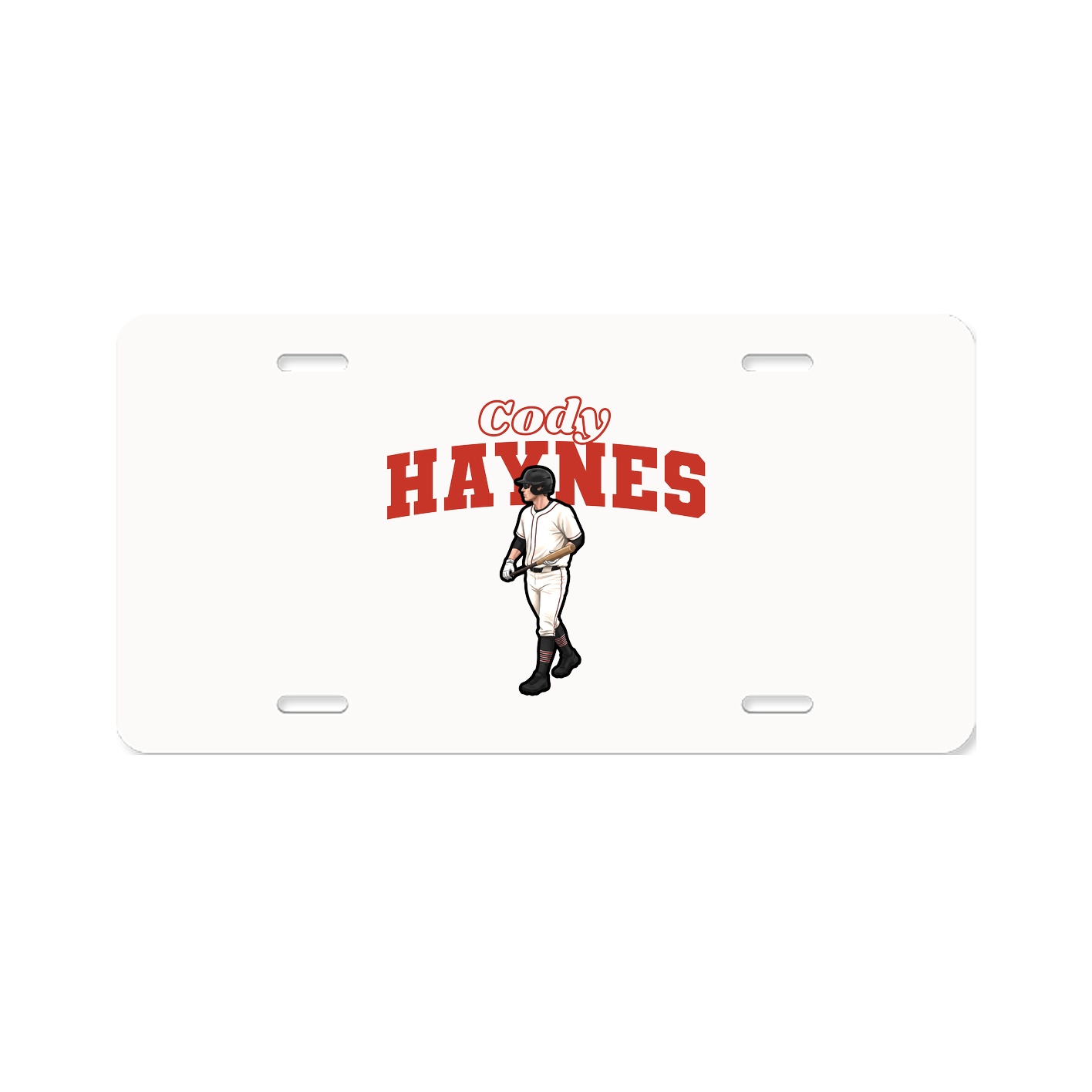 License Plate — Name Arch in Classic