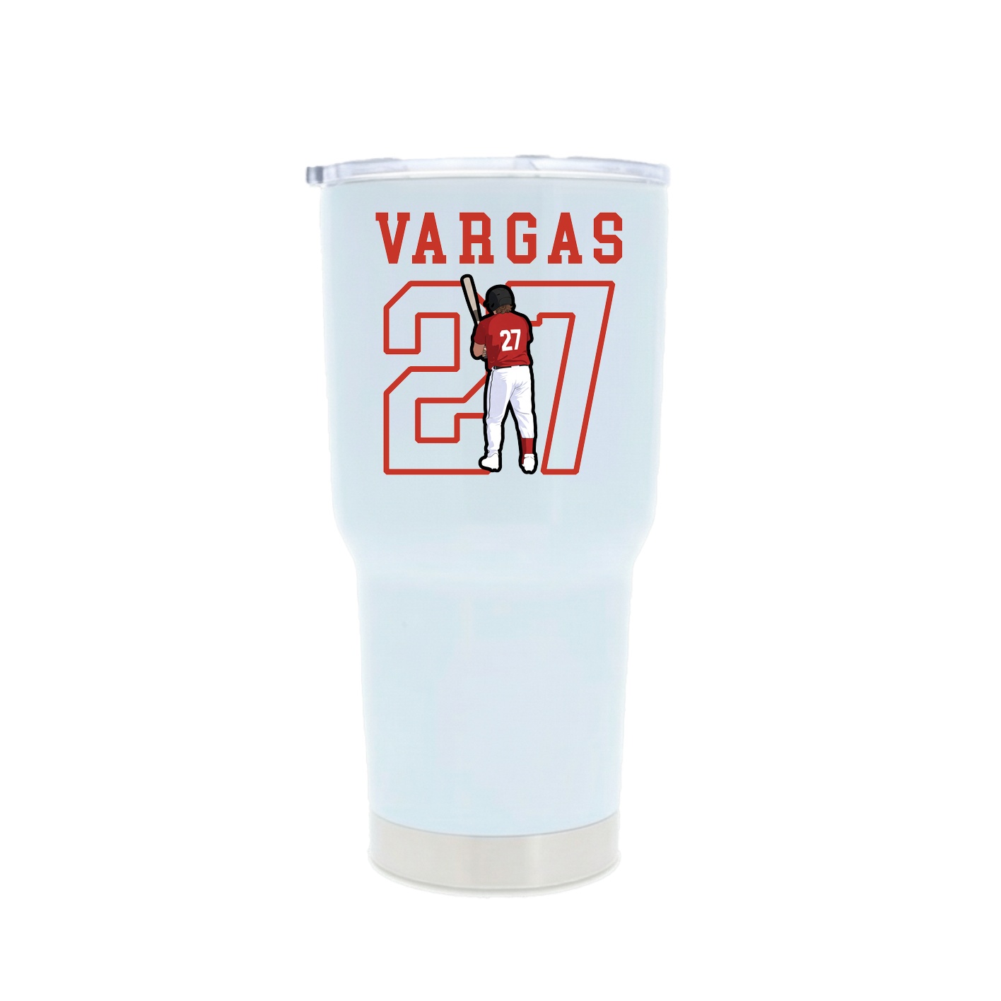 30oz Stainless Steel Tumbler — Shirsey in White