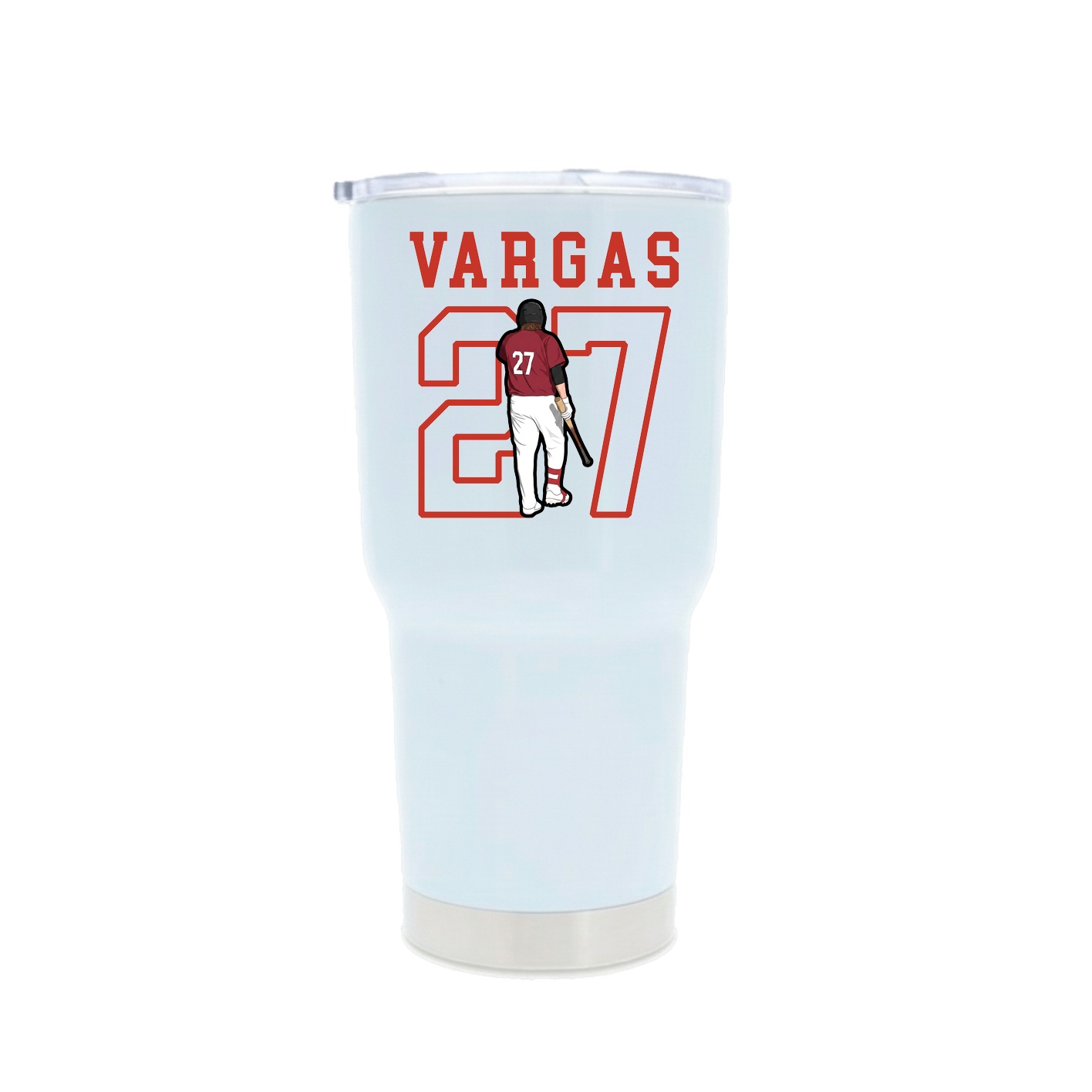 30oz Stainless Steel Tumbler — Shirsey in White