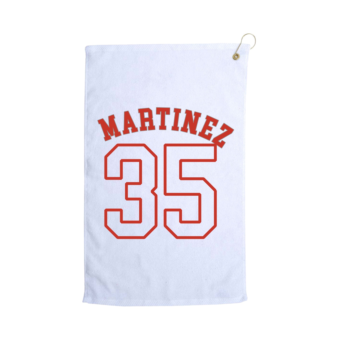 Golf Towel — Shirsey Arch in White