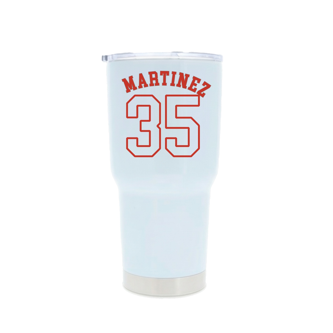 30oz Stainless Steel Tumbler — Shirsey Arch in White