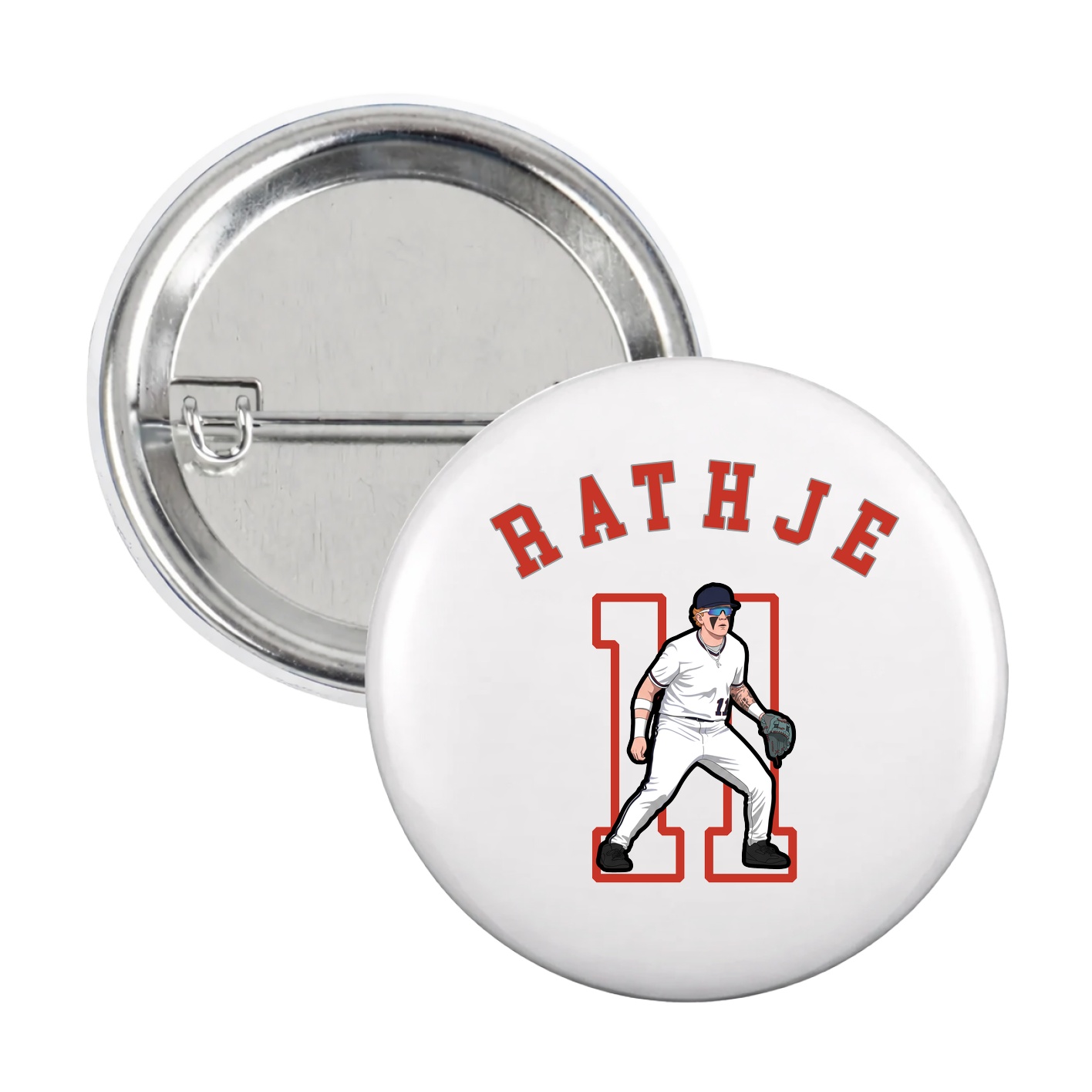 Game Day Button — Shirsey Arch in White