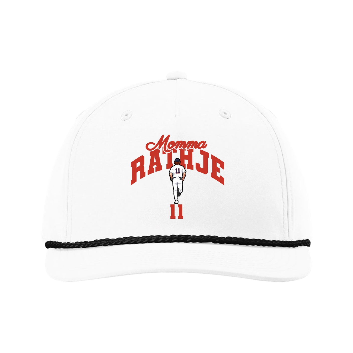 Five-Panel Classic Rope Cap — Mothers Day Arch in White