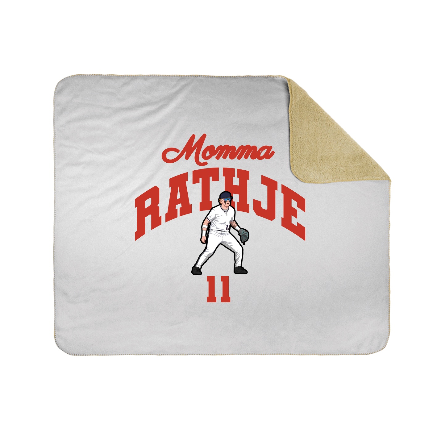 Throw Blanket — Mothers Day Arch in White