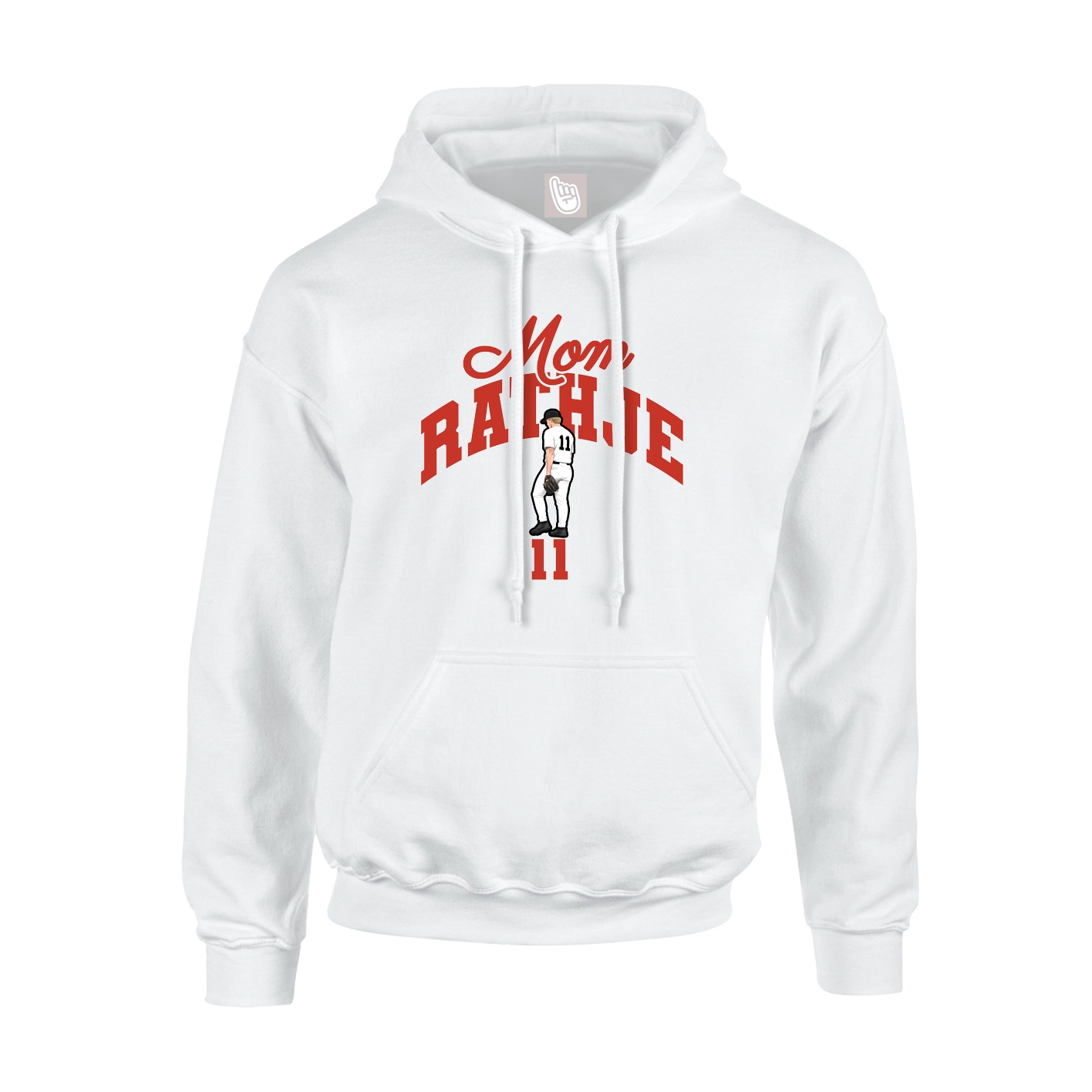 Youth Hoodie — Mothers Day Arch in White
