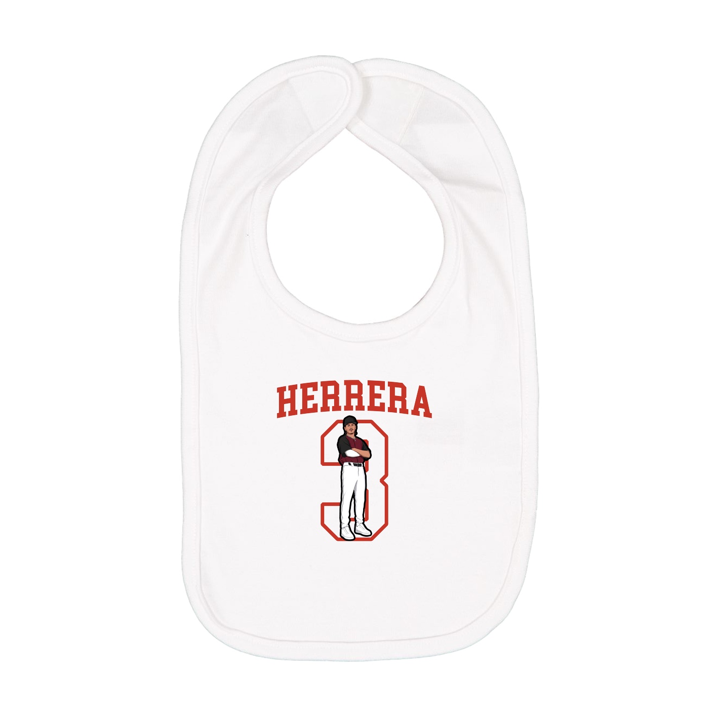 Infant Bib — Shirsey in White