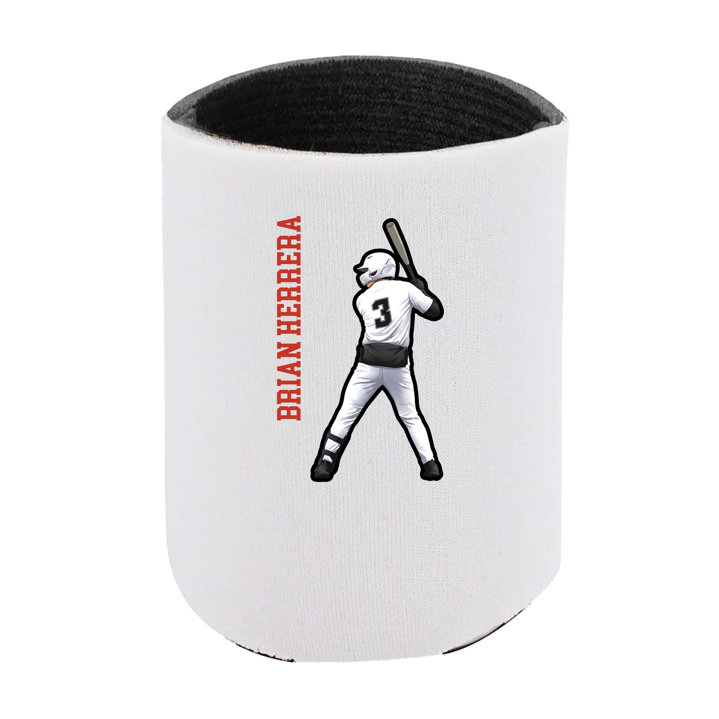 Can Holder — Name Vertical in White