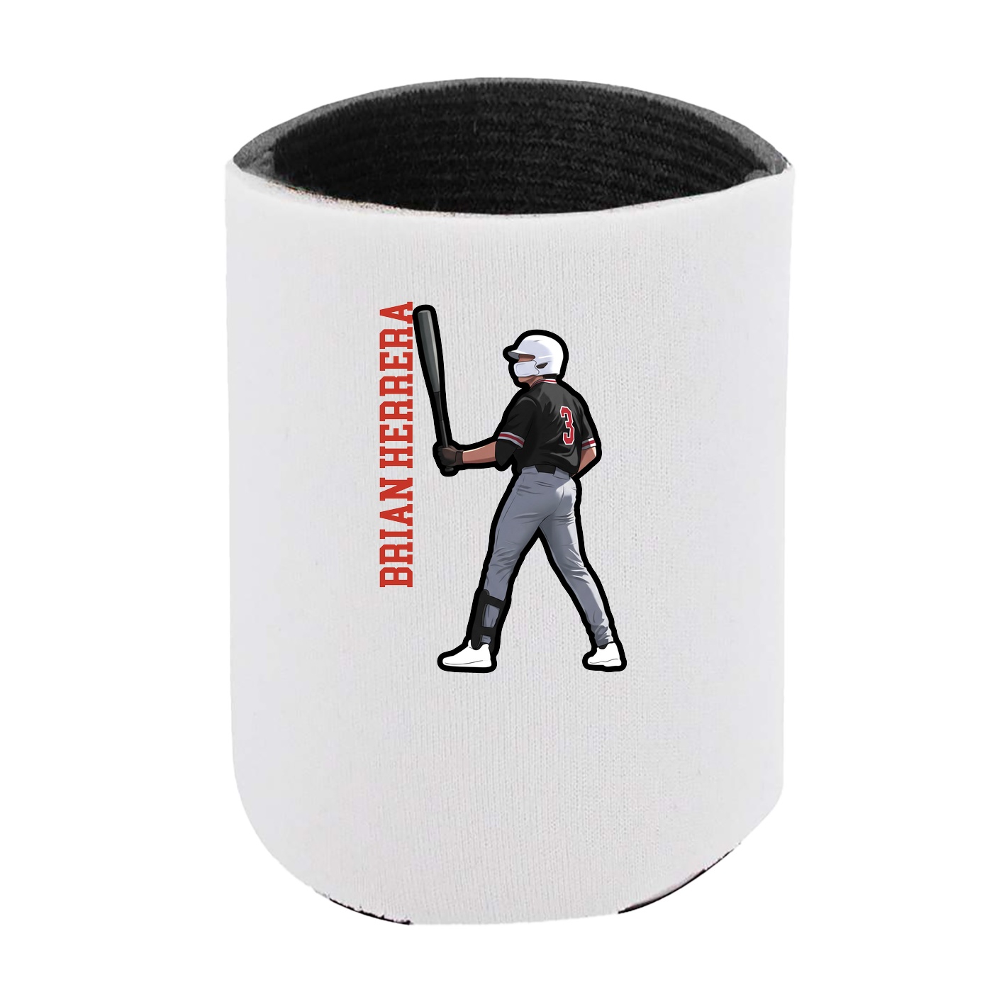 Can Holder — Name Vertical in White