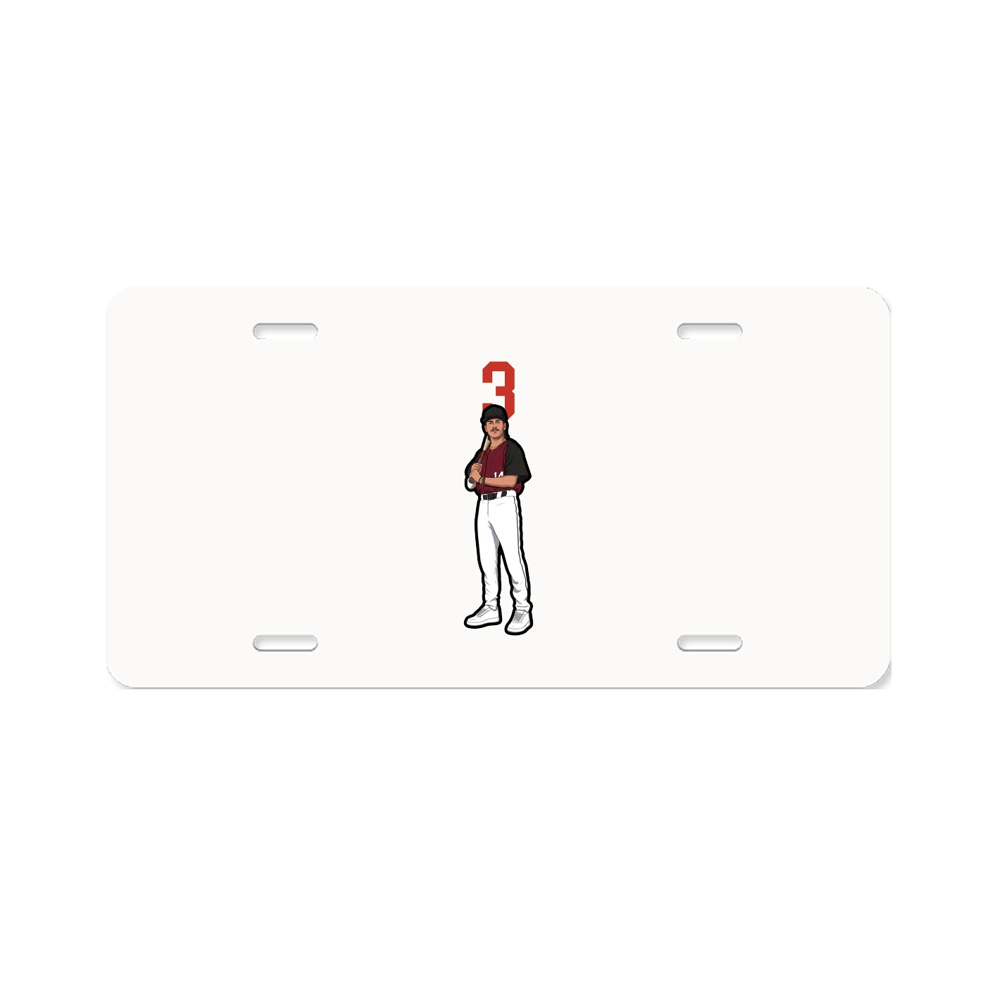 License Plate — Number Top in Classic