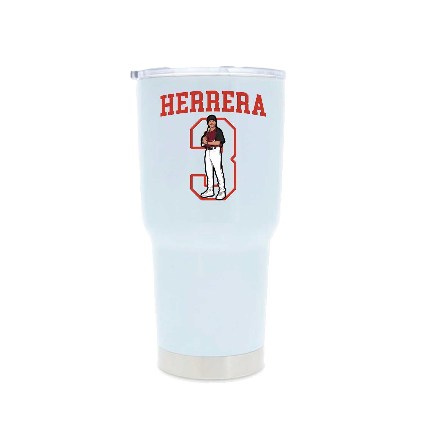 30oz Stainless Steel Tumbler — Shirsey in White