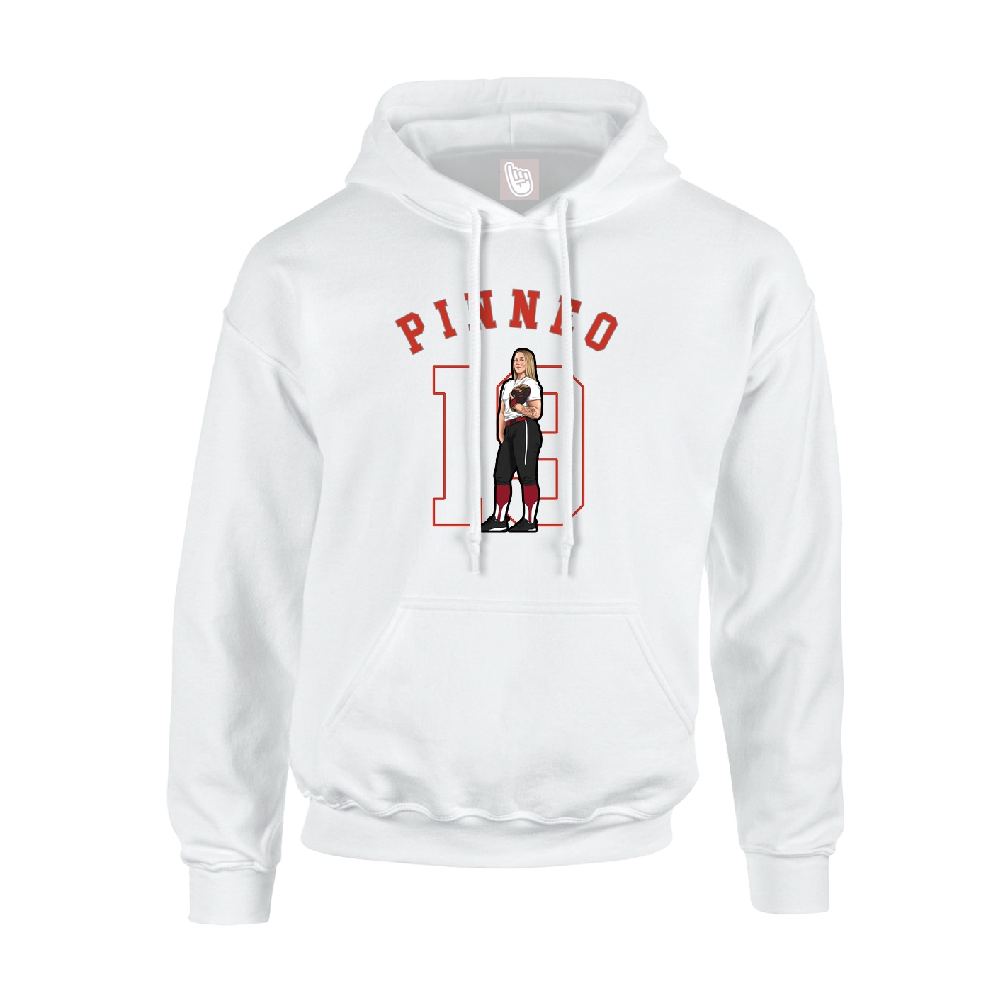 Youth Hoodie — Shirsey Arch in White