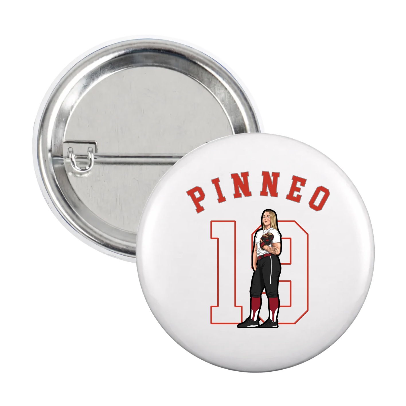 Game Day Button — Shirsey Arch in White