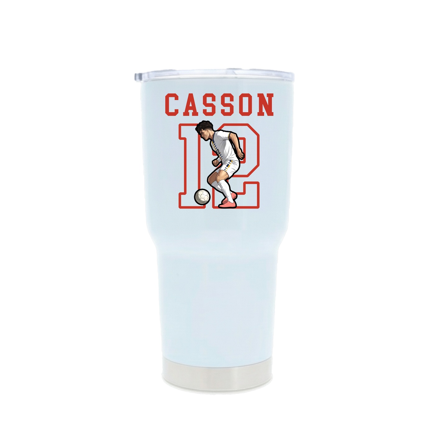 30oz Stainless Steel Tumbler — Shirsey in White