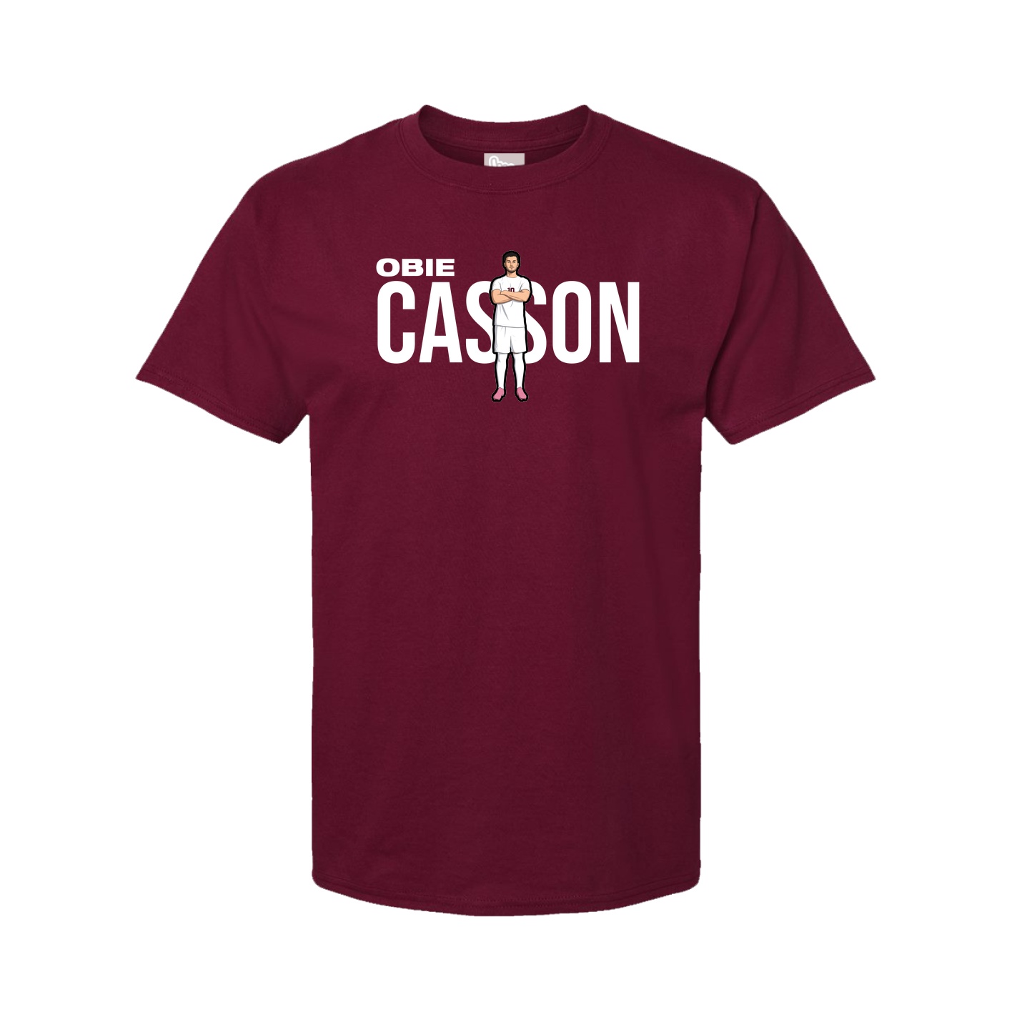 Youth Tee — Player Name in Cardinal