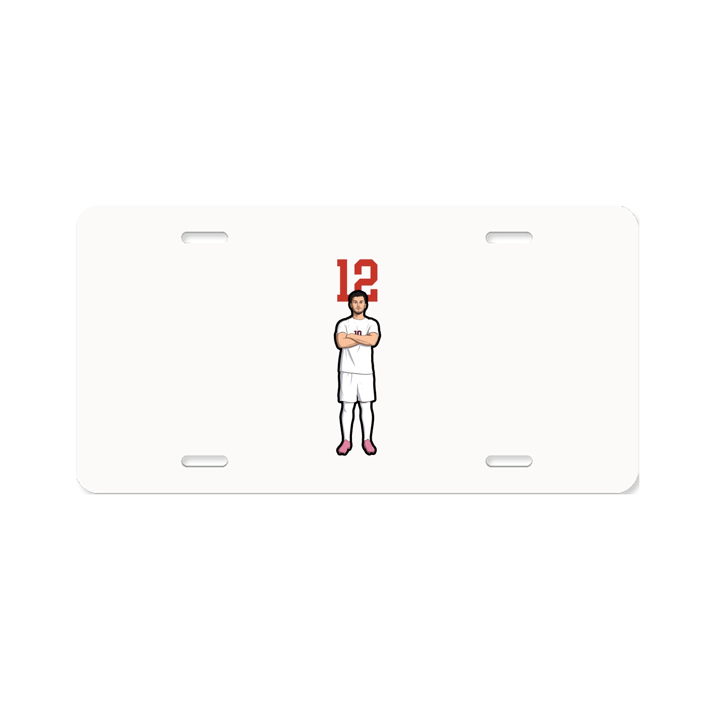 License Plate — Number Top in Classic