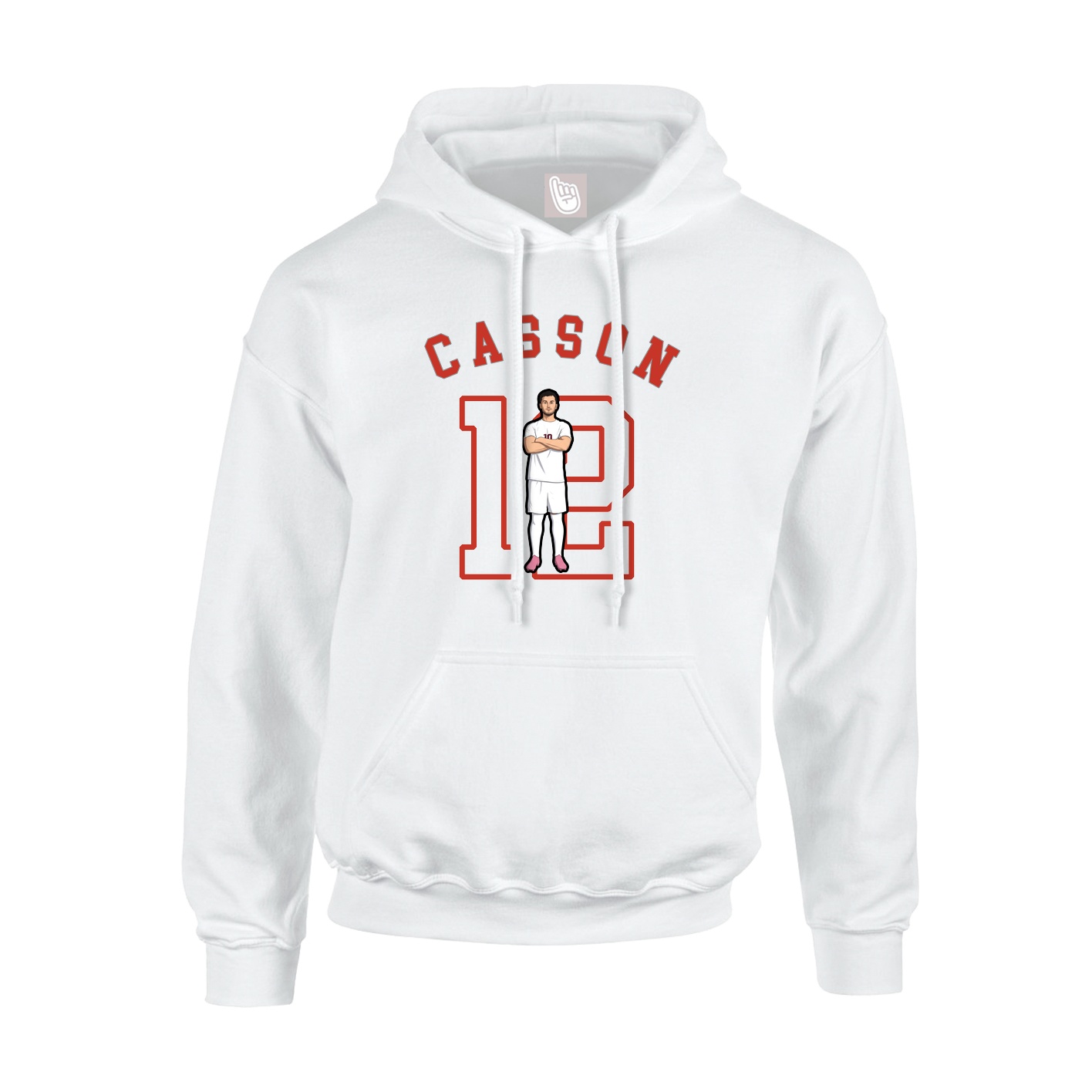 Youth Hoodie — Shirsey Arch in White