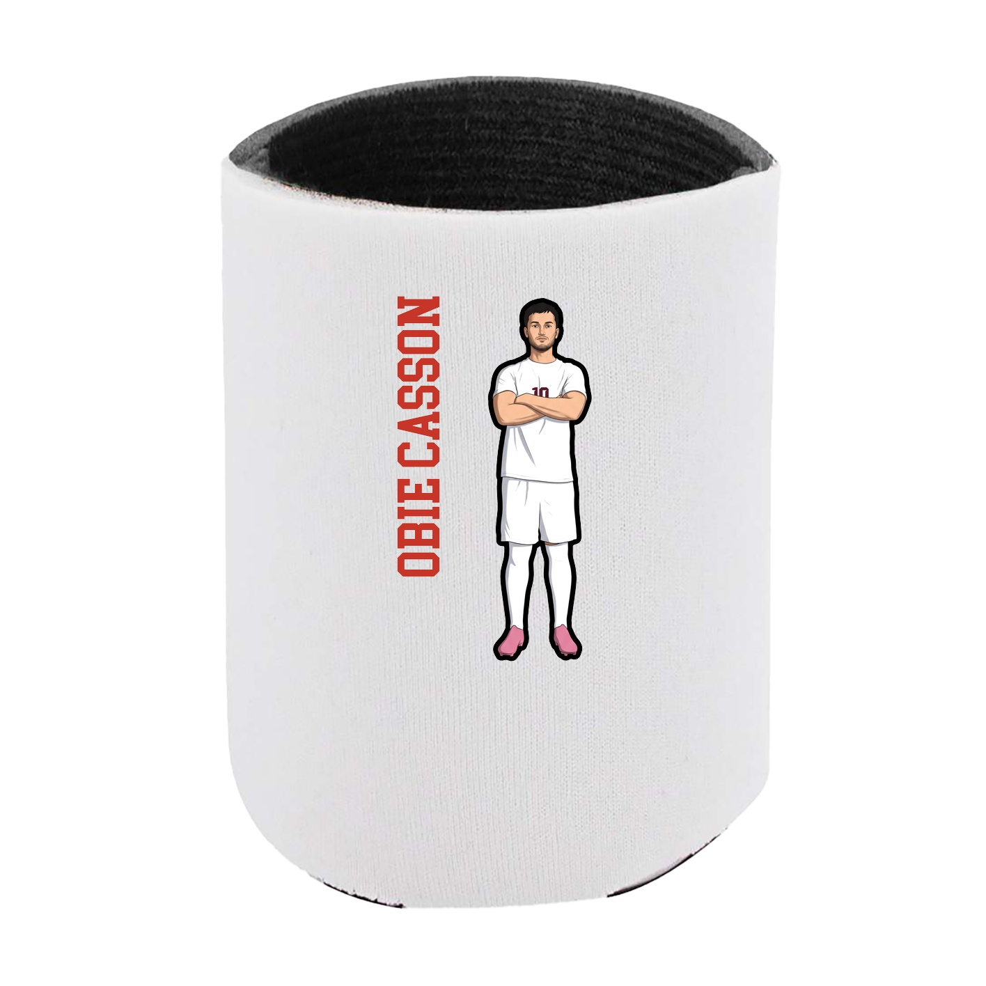Can Holder — Name Vertical in White